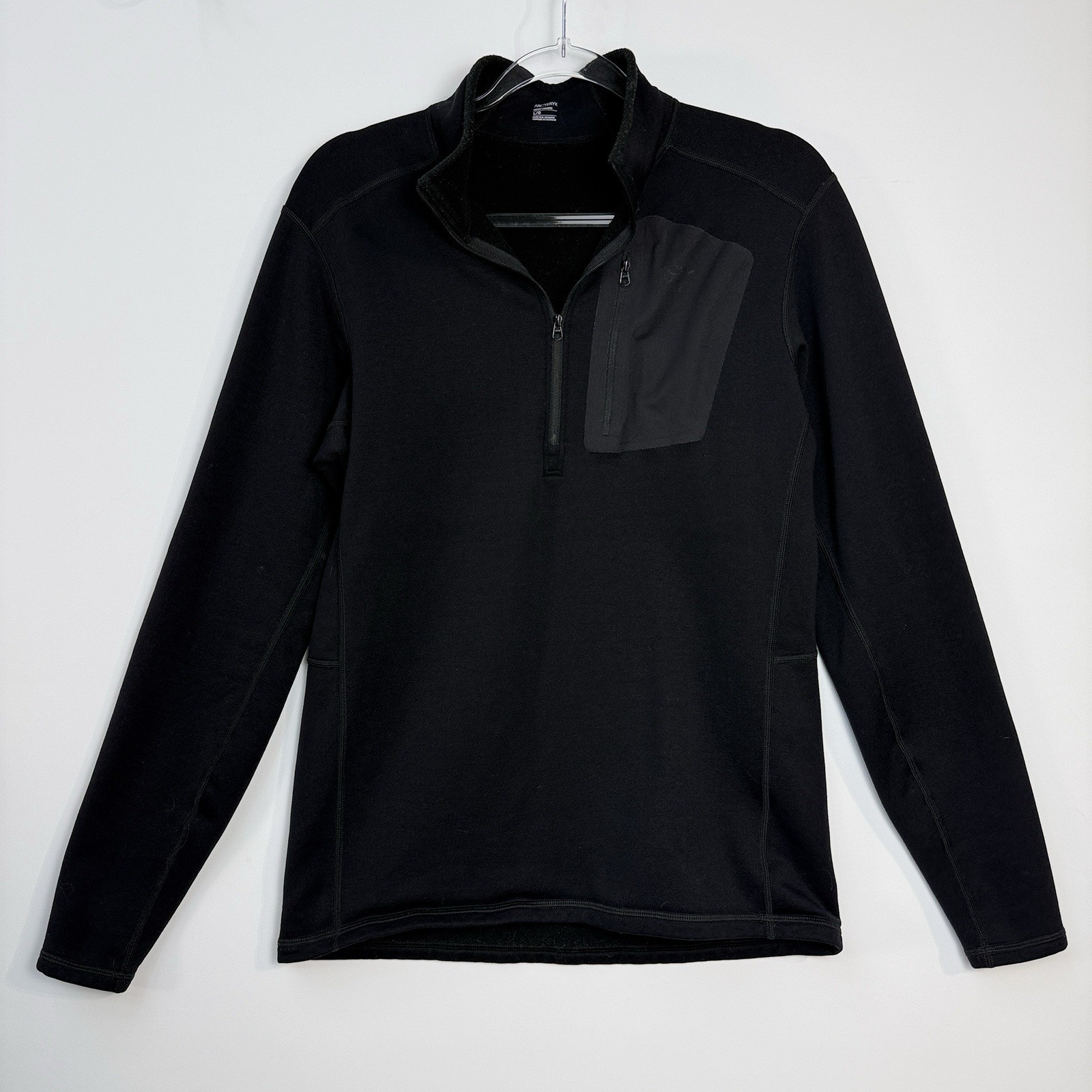 Arc’teryx Delta Half Zip Jacket Men’s Fleece Black Large L/G $200