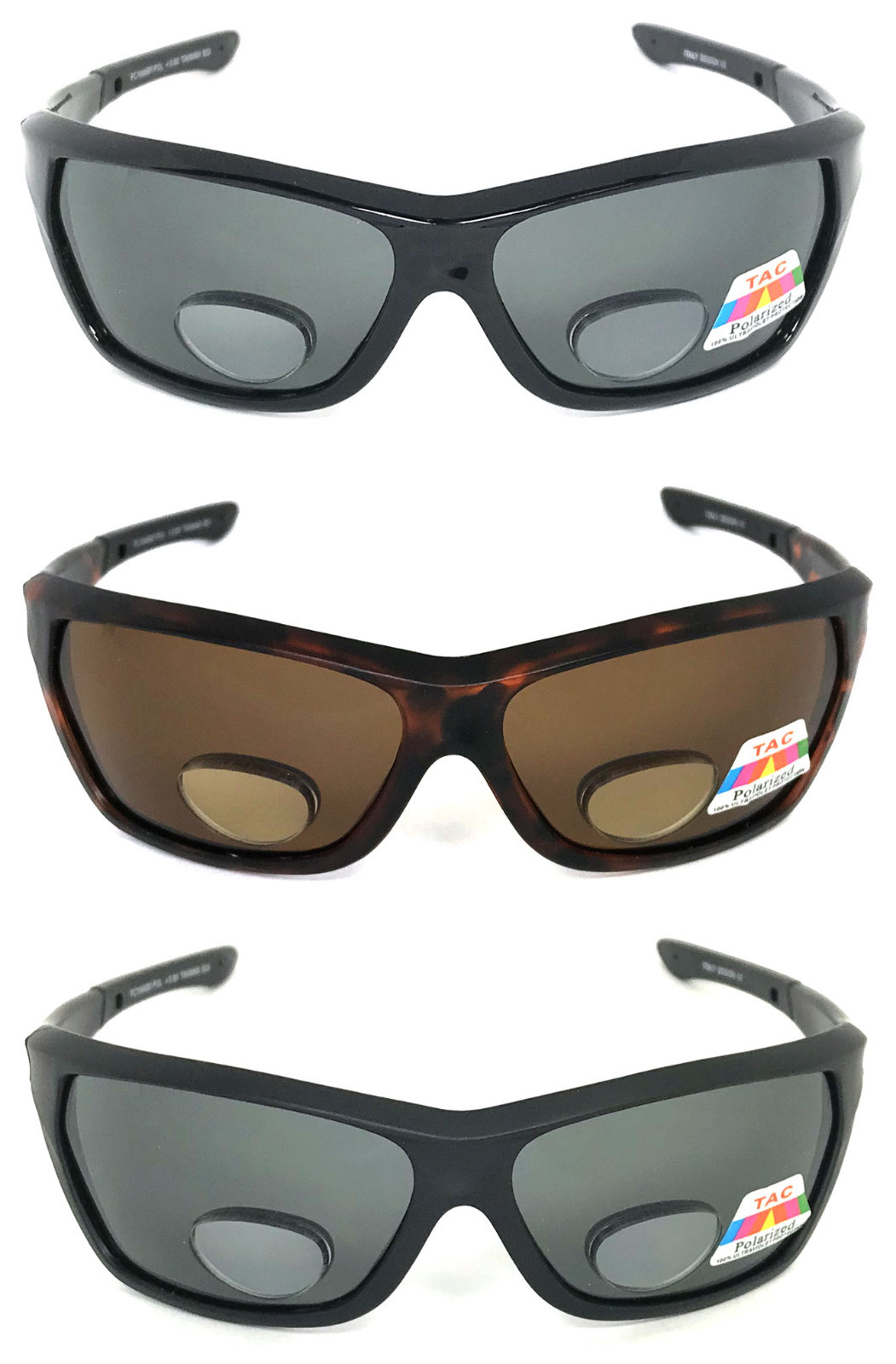 POLARIZED BIFOCAL READING SUN GLASSES BF137 UV400 +1.50, +2.00, +2.50, +3.00