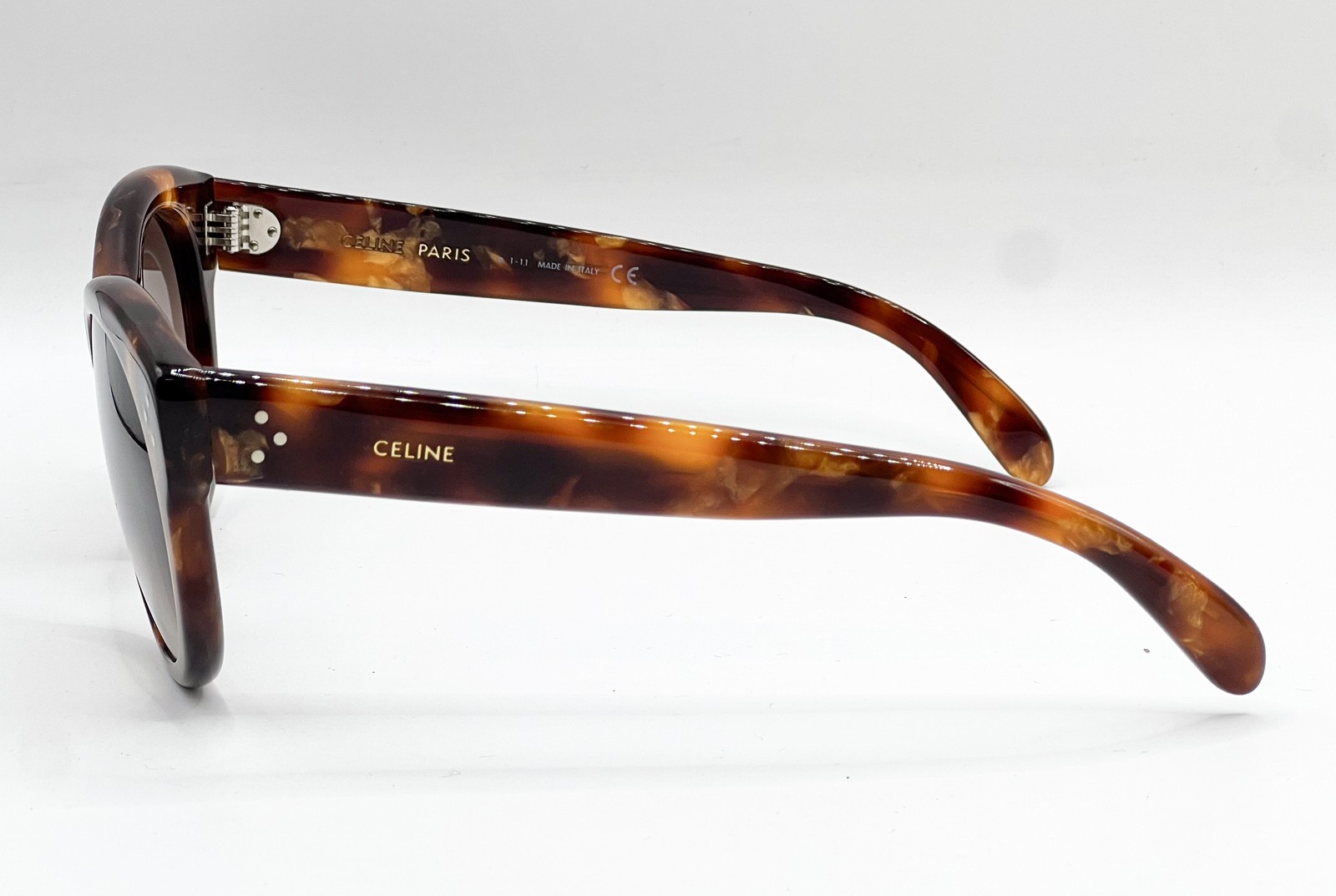 NEW CELINE CL401701 52F TORTOISE AUTHENTIC SUNGLASSES 53-22