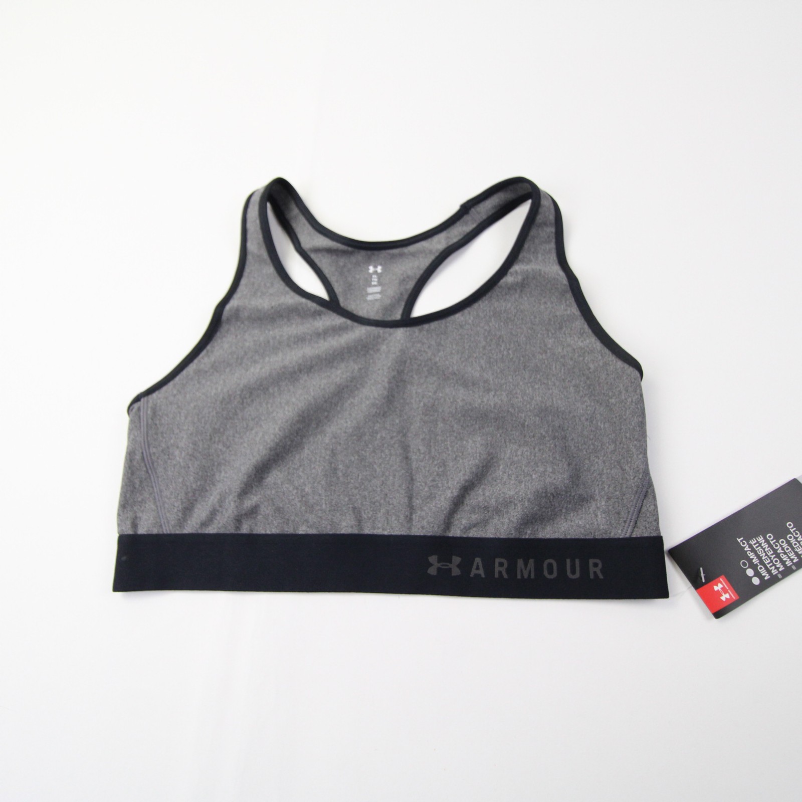 Under Armour Sports Bra Women’s Dark Gray New with Tags L