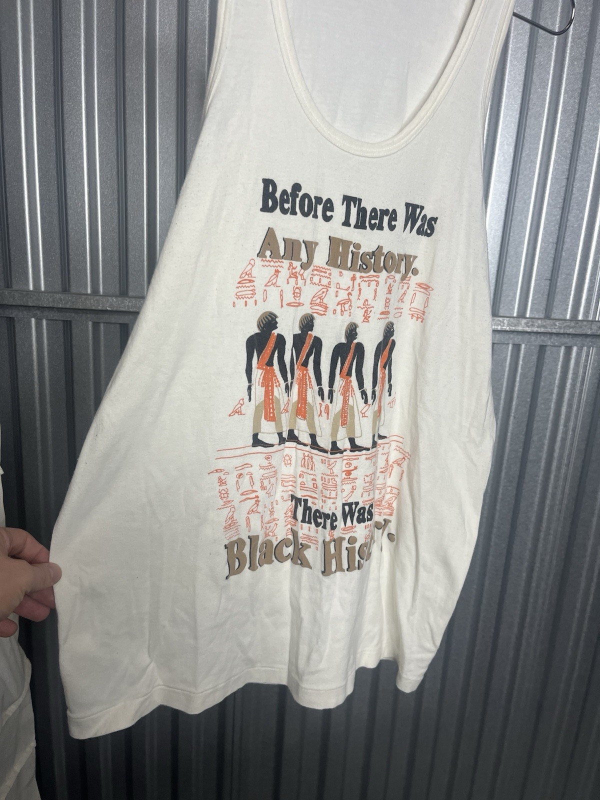 BYC Tank Top Egypt Men’s XL ‘Before There Was History There Was Black History’