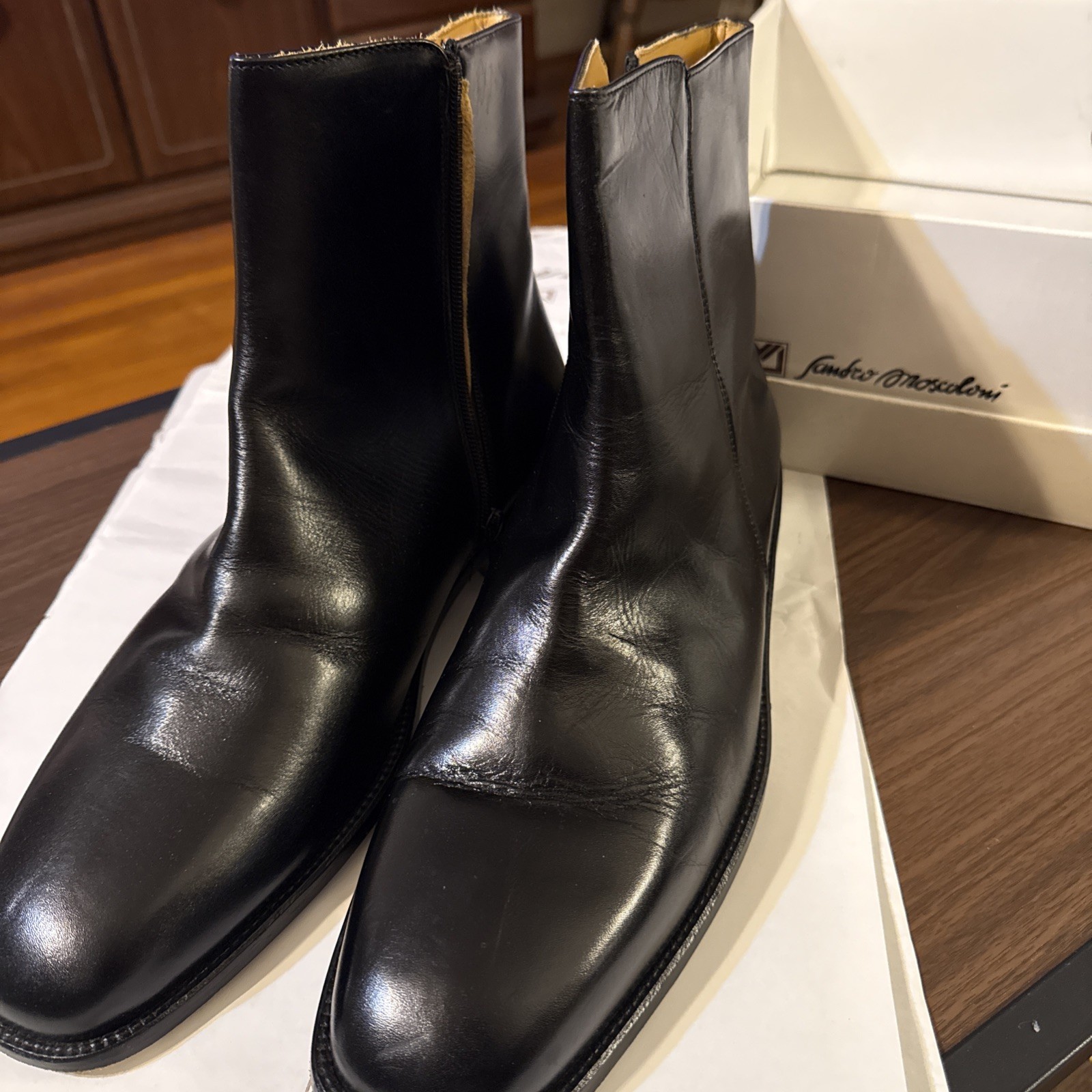 Sandro Moscolini Men’s Echo Black Size 13 Dress Shoes