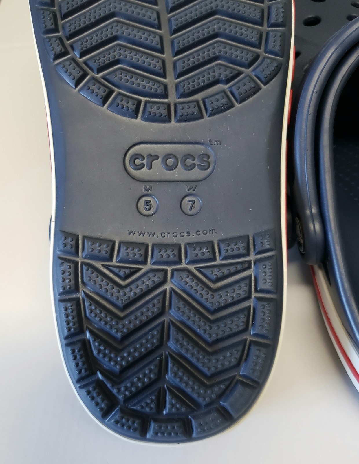 Crocs Bayaband Navy Unisex Clogs W7/M5 Red/White/Blue Patriotic 🇺🇲