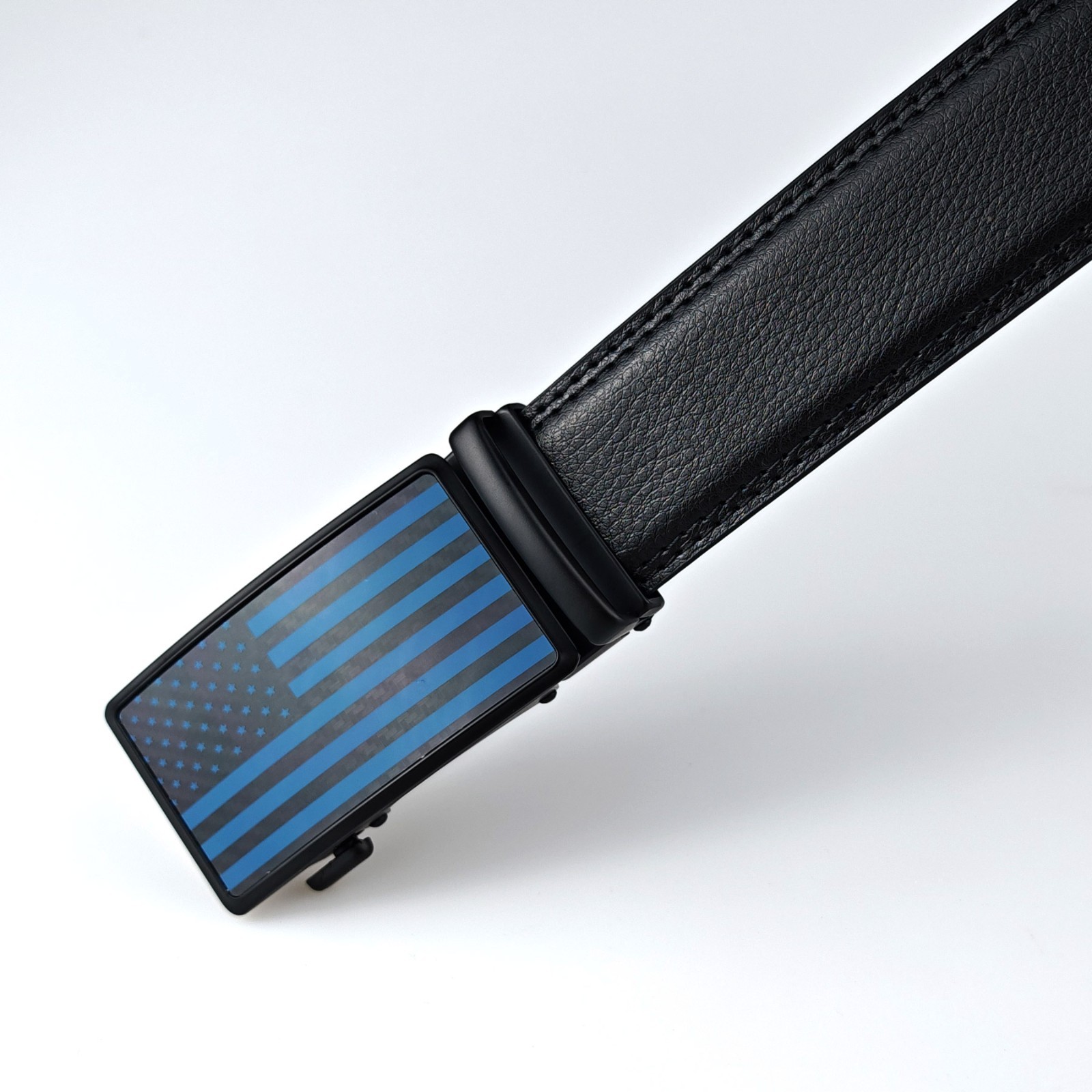 New Genuine Leather Mens Ratchet Belt Belts For Men Adjustable Automatic Buckle