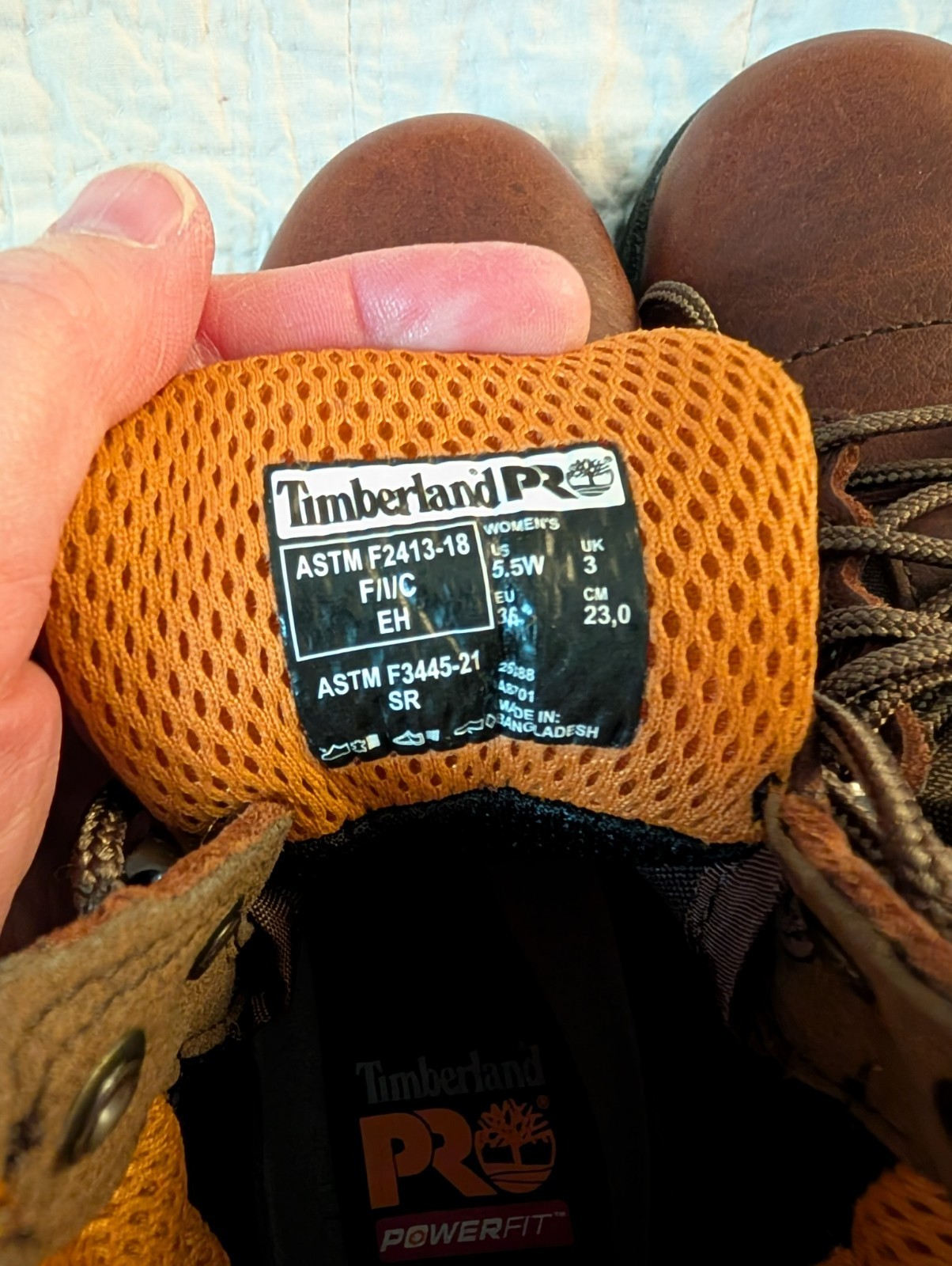 Timberland Pro Alloy Toe Work Boots Titan Women’s Size 5.5, Brown