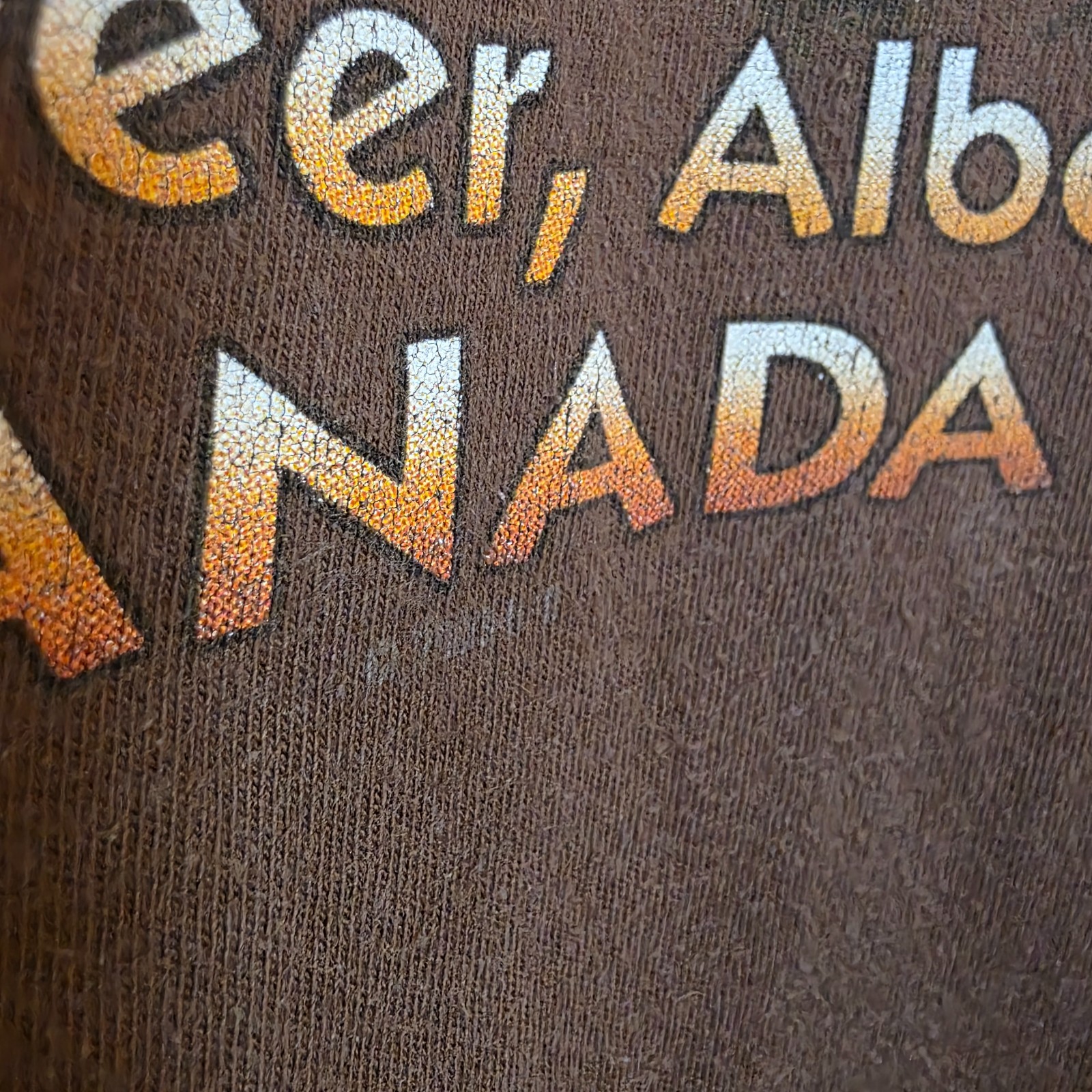 Vintage Harley Davidson Shirt XL Brown Gasoline Alley Red Deer Alberta Pumpjack
