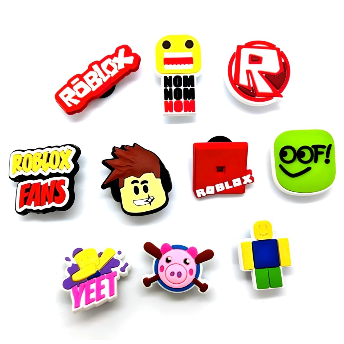 ROBLOX SHOE CHARMS (10pcs) Pack of Ten Cool Boy’s/Girl’s Game Gift Set Lot