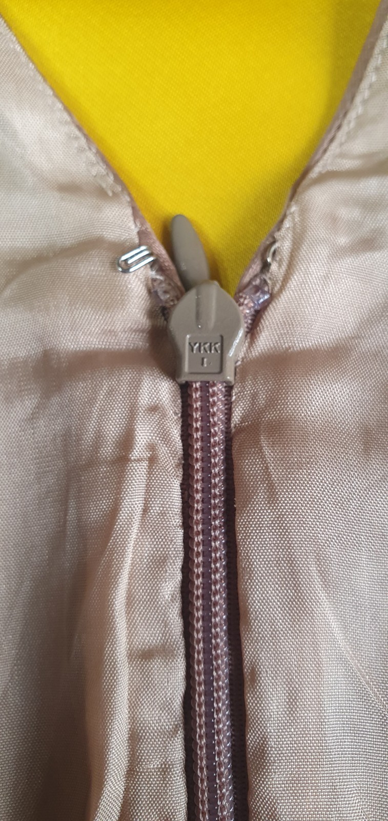 Valentino Roma Yellow Satin Cocktail Dress Crystal Belt IT 40 US 4 Made in Italy