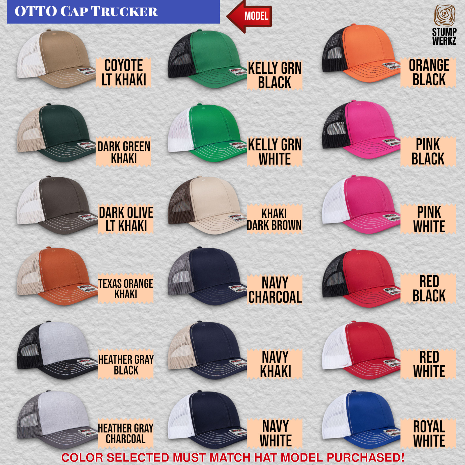 Trucker Hat Baseball Cap Snapback King Ranch Western Style 34 Color Choices