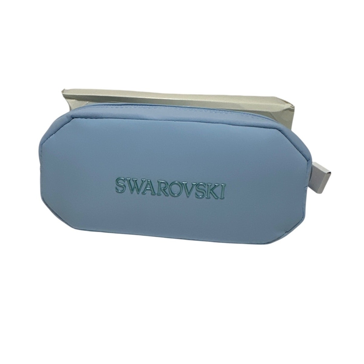 Swarovski Puffy Blue Pouch, Makeup bag Pencil Case Multipurpose Travel Pouch
