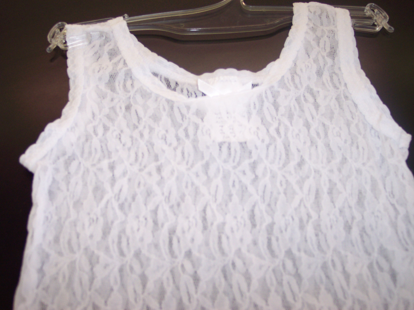 Girls JC Collection White Nylon Stretch Lace Slip Sizes 2T – 16