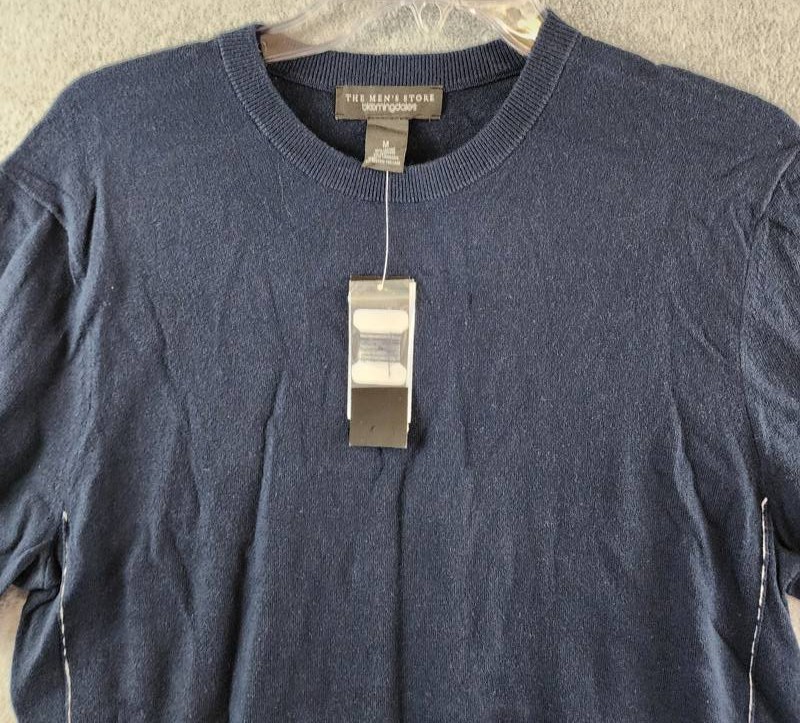 The Men’s Store at Bloomingdale’s Cashmere Blend Sweater Tee M True Navy S/S