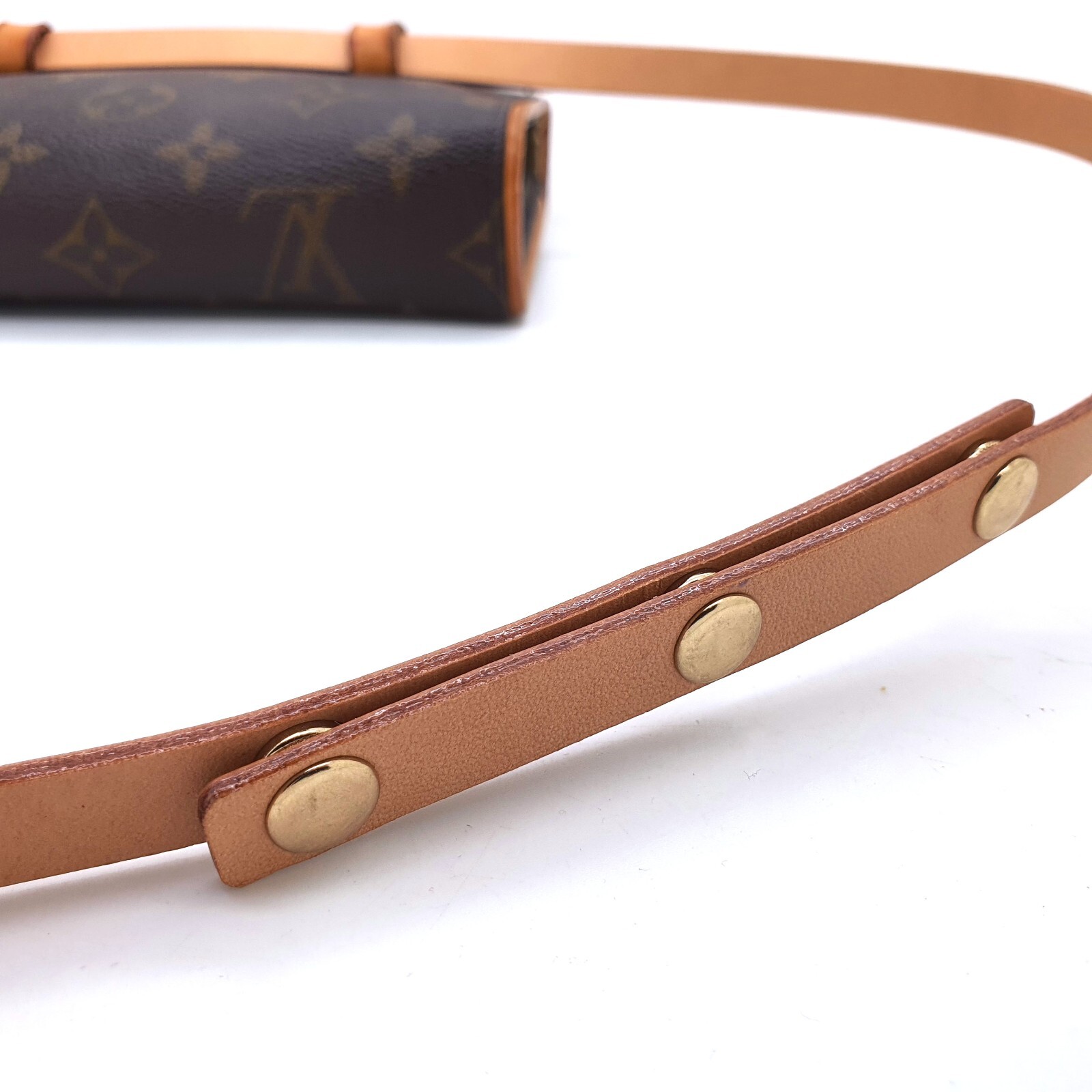 Dressupyourpurse Vachetta Replacement Belt Button Strap For Florentine Pouch bag