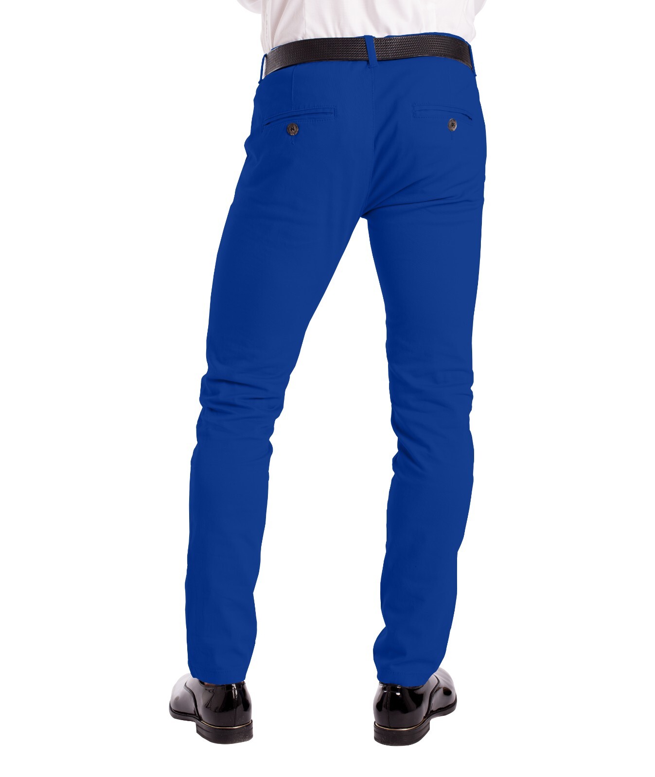 Stretch Chino Slim Fit Mens Relaxed Casual Cotton Dress Skinny Pants Size 30-40