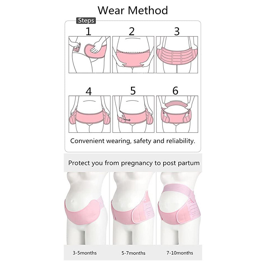 Maternity Band Abdomen Waist Back Support Belt Pregnancy Tummy Belly Band Brace