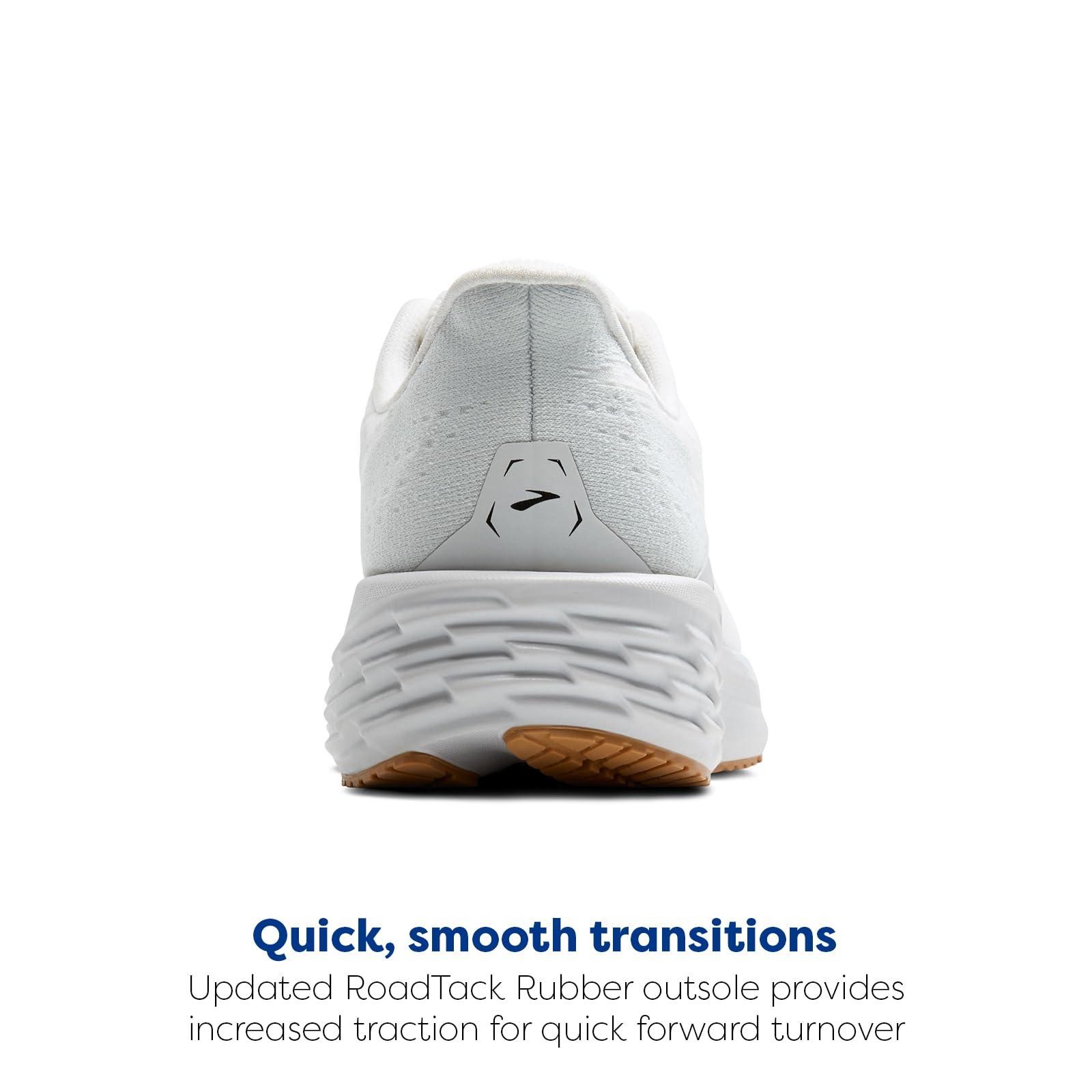 Brooks Mens’ Launch11 Road Running Shoes – White/Grey/Black