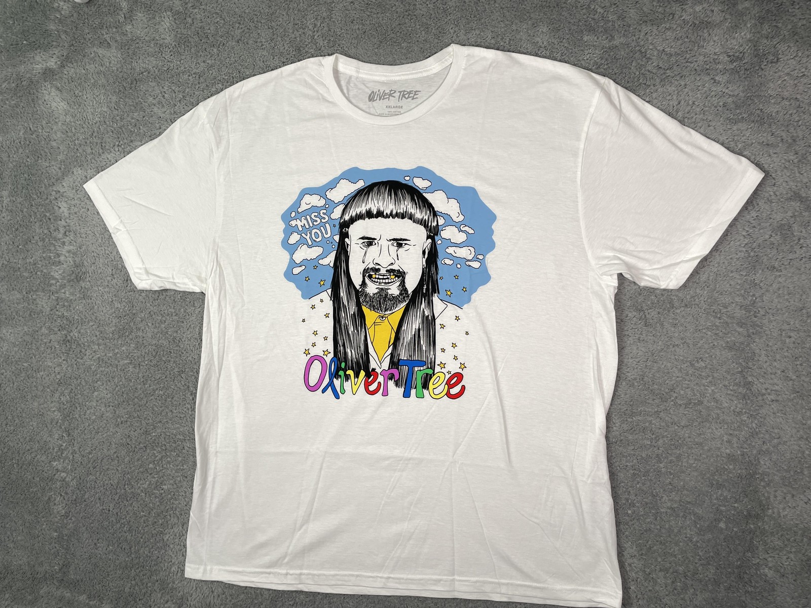 Oliver Tree T Shirt Mens 2XL Miss You Official Licensed Merch Cotton Tee Rare