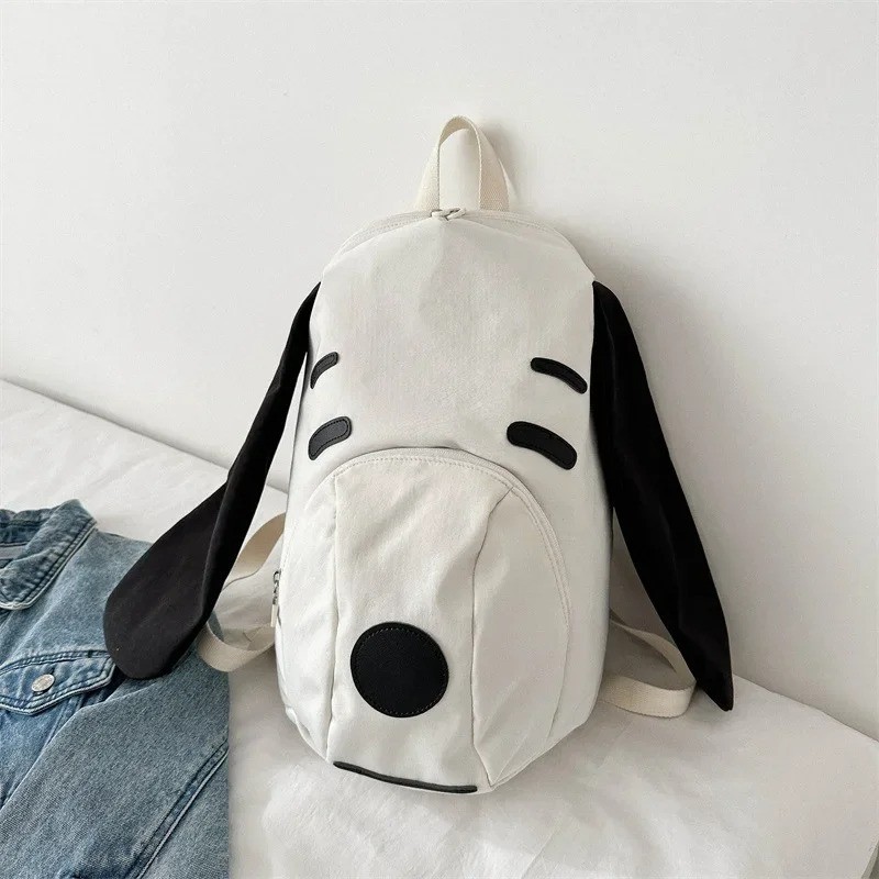 Cute Snoopy Anime Backpack Oxford Cloth Large Capacity Travel School Bag