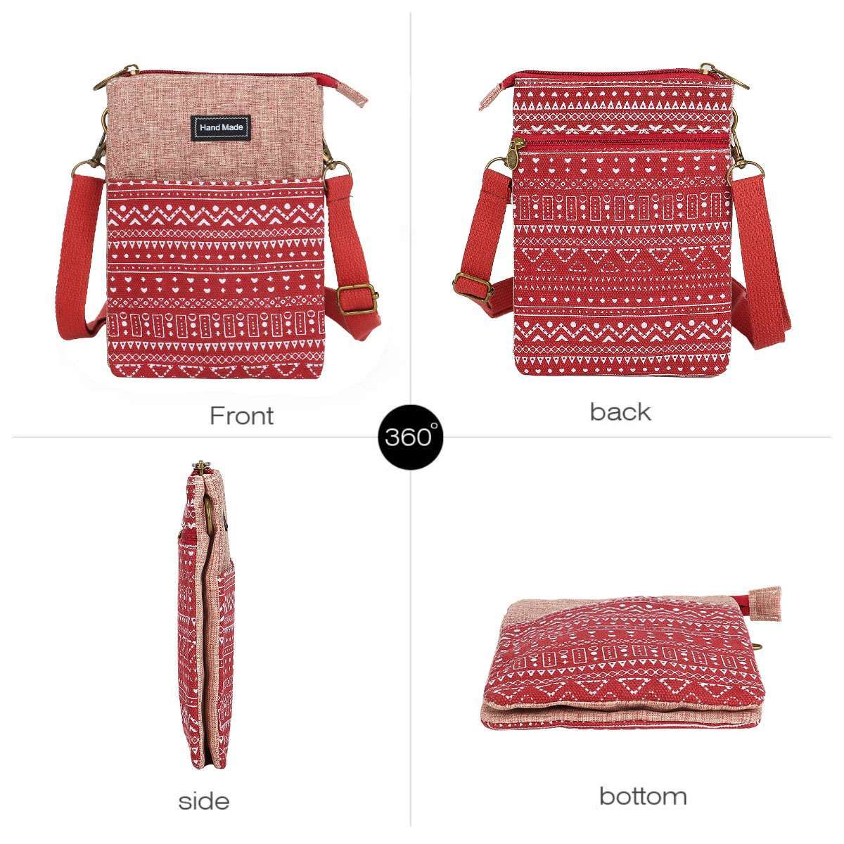 Women Small Cross-body Cell Phone Case Shoulder Bag Purse Pouch Handbag Wallet