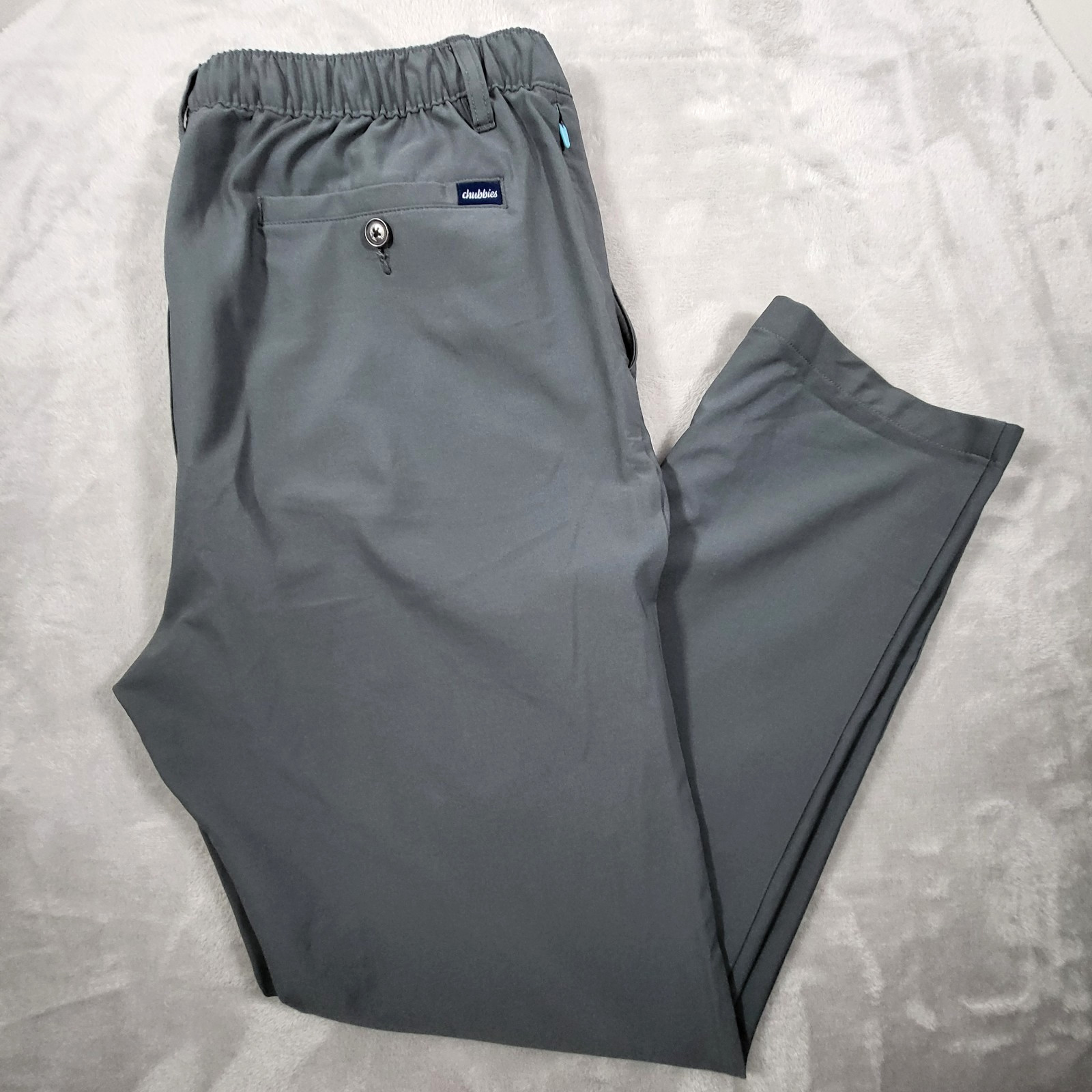 Chubbies The Everywhere Pants Mens XL Gray Casual Chino Travel Pants 36×30