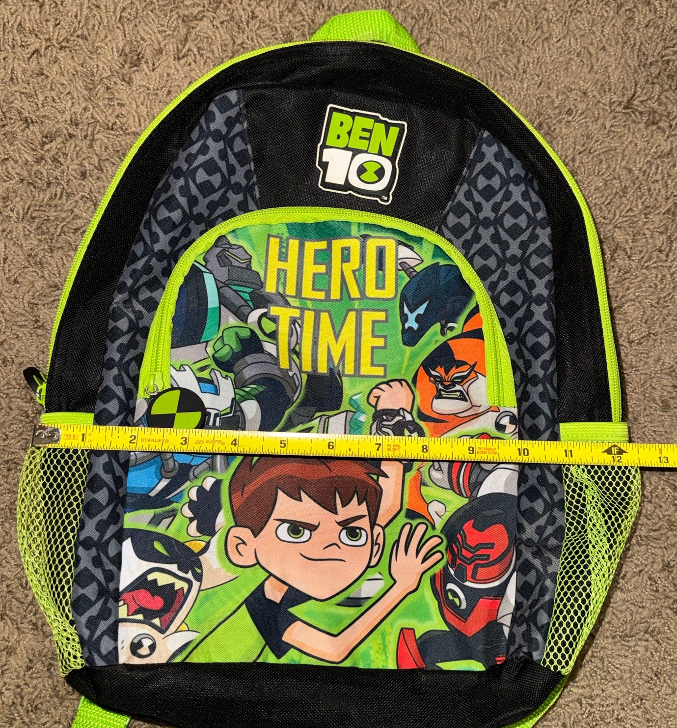 Ben 10 Cartoon Network Hero Time Kids School Backpack RARE!