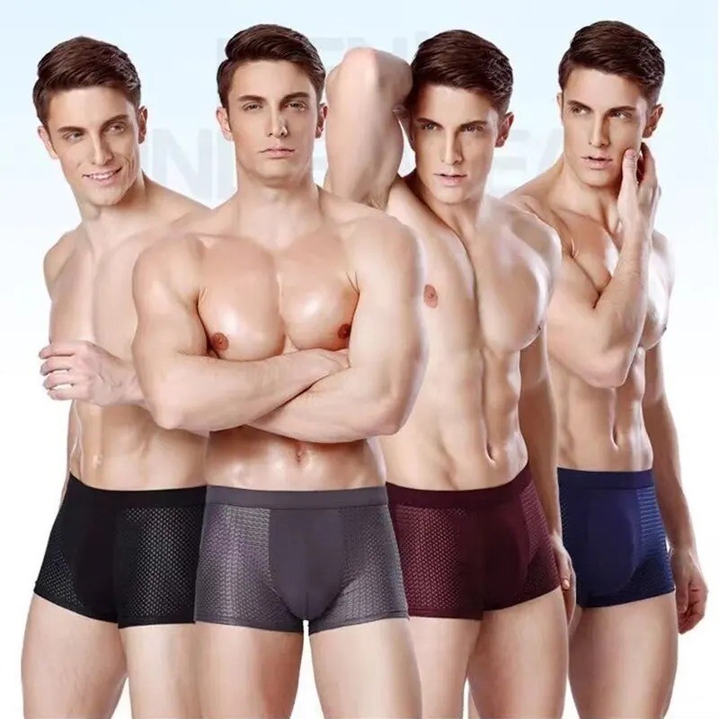 4pcs Boxhero Bamboo Fiber Boxer Briefs, 1pcs Bamboo Fibre Boxers New