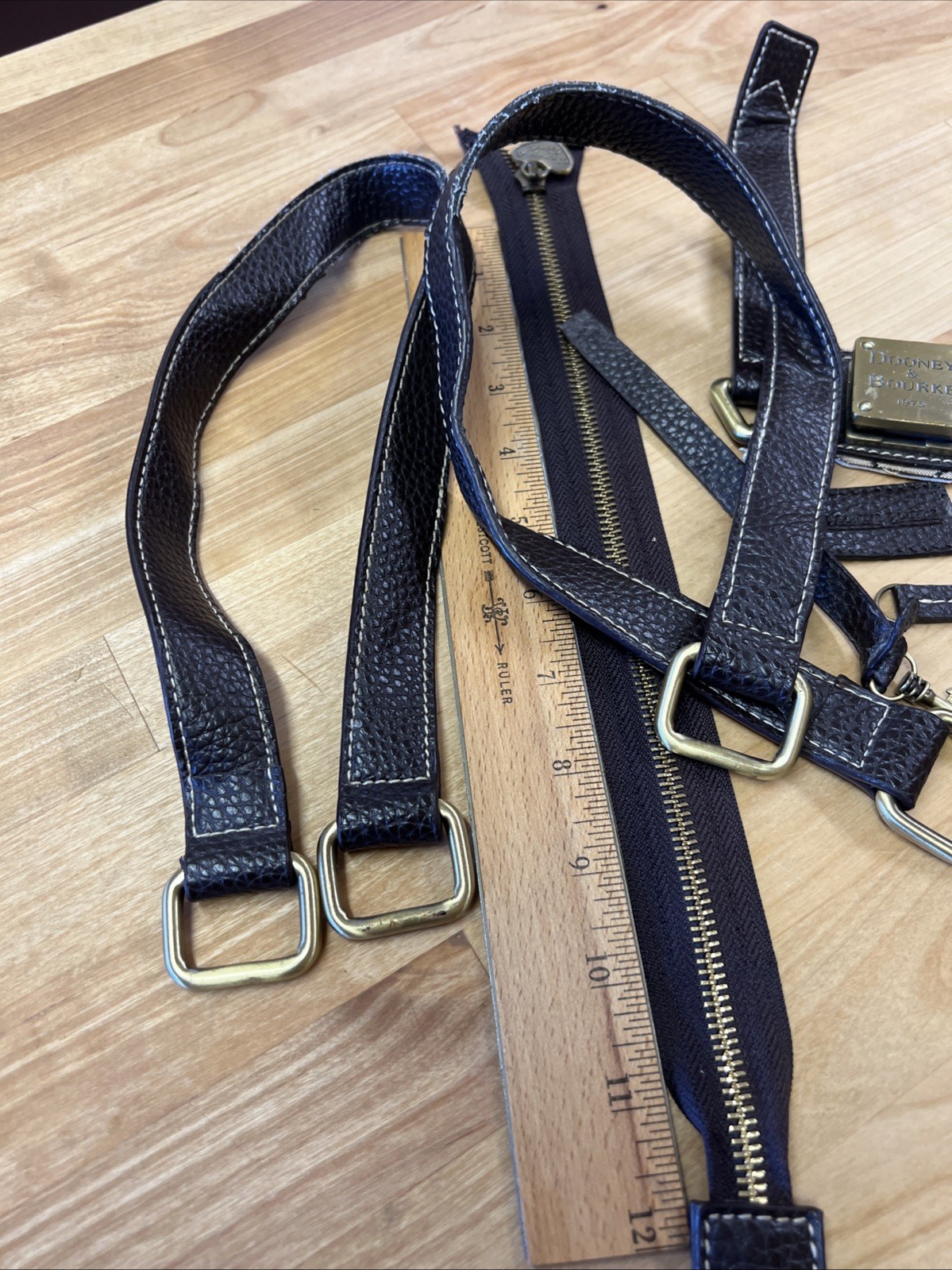Dooney & Bourke Replacement Parts Zipper Metal Logo Lock Studs Handles
