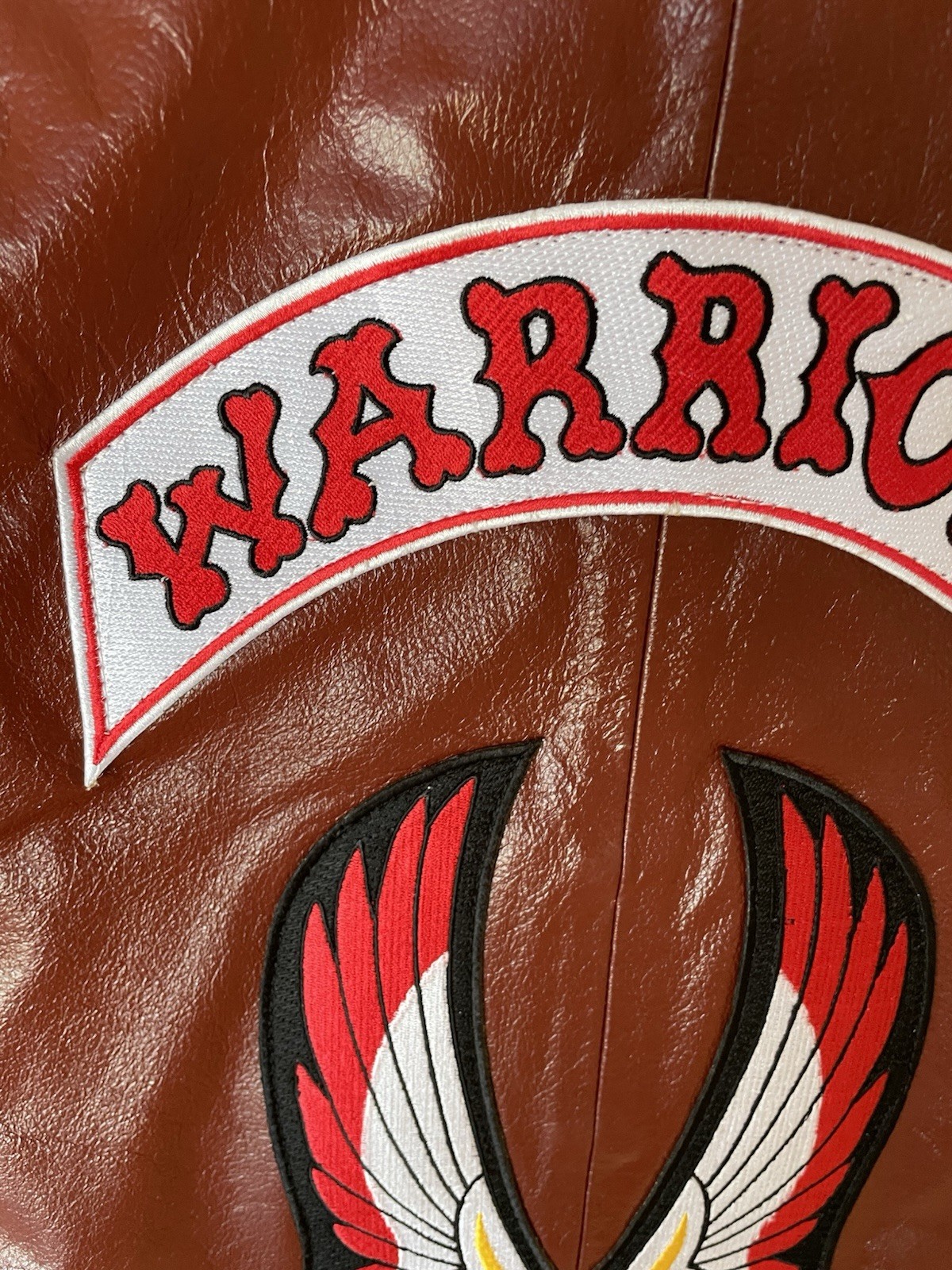 The Warriors movie Genuine Leather Vest Mezco Furies Patch Set Halloween Costume