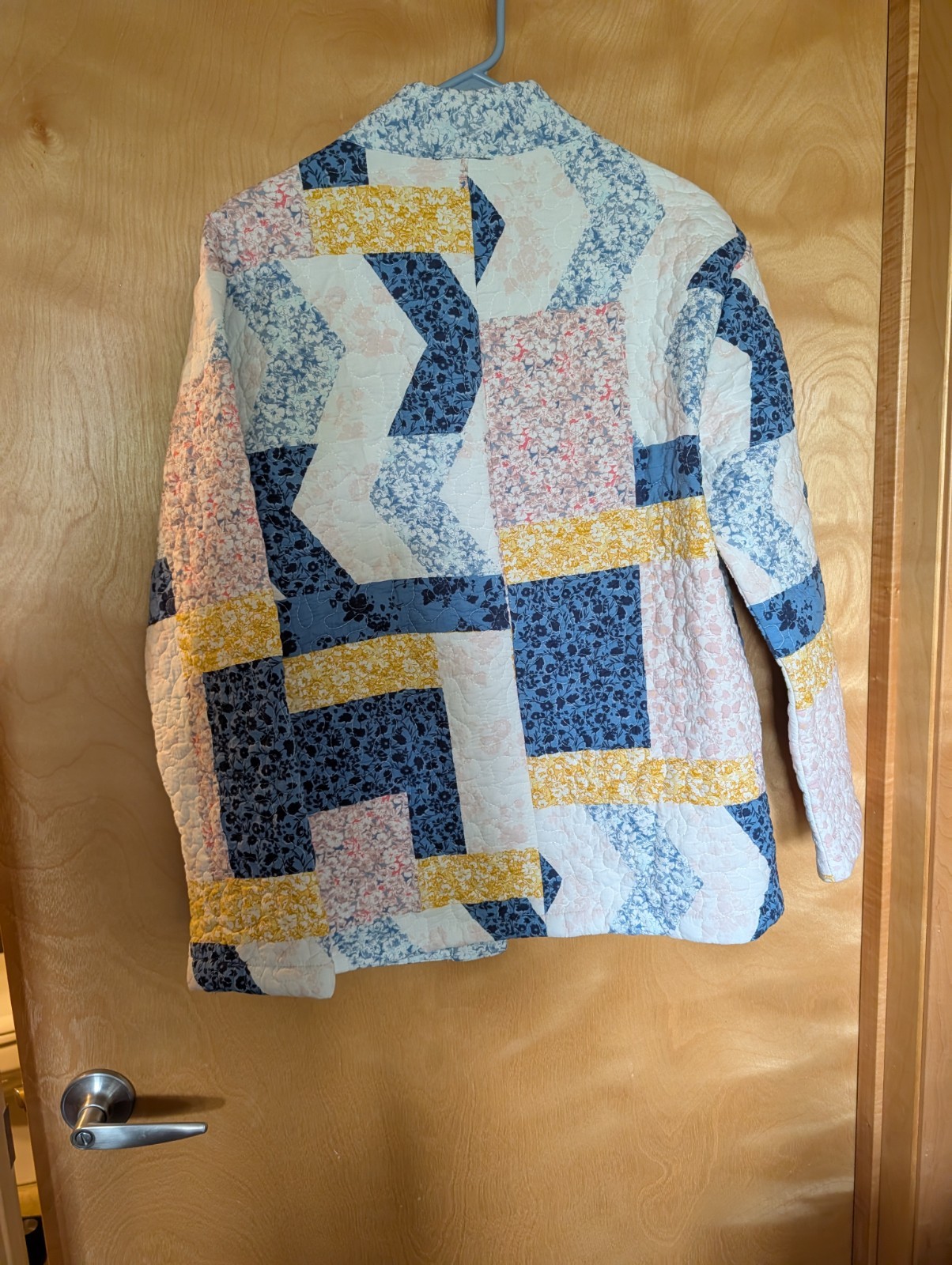 Style&Co. Coastal Classic Quilted Open Front Jacket Pockets S Multicolor NWT