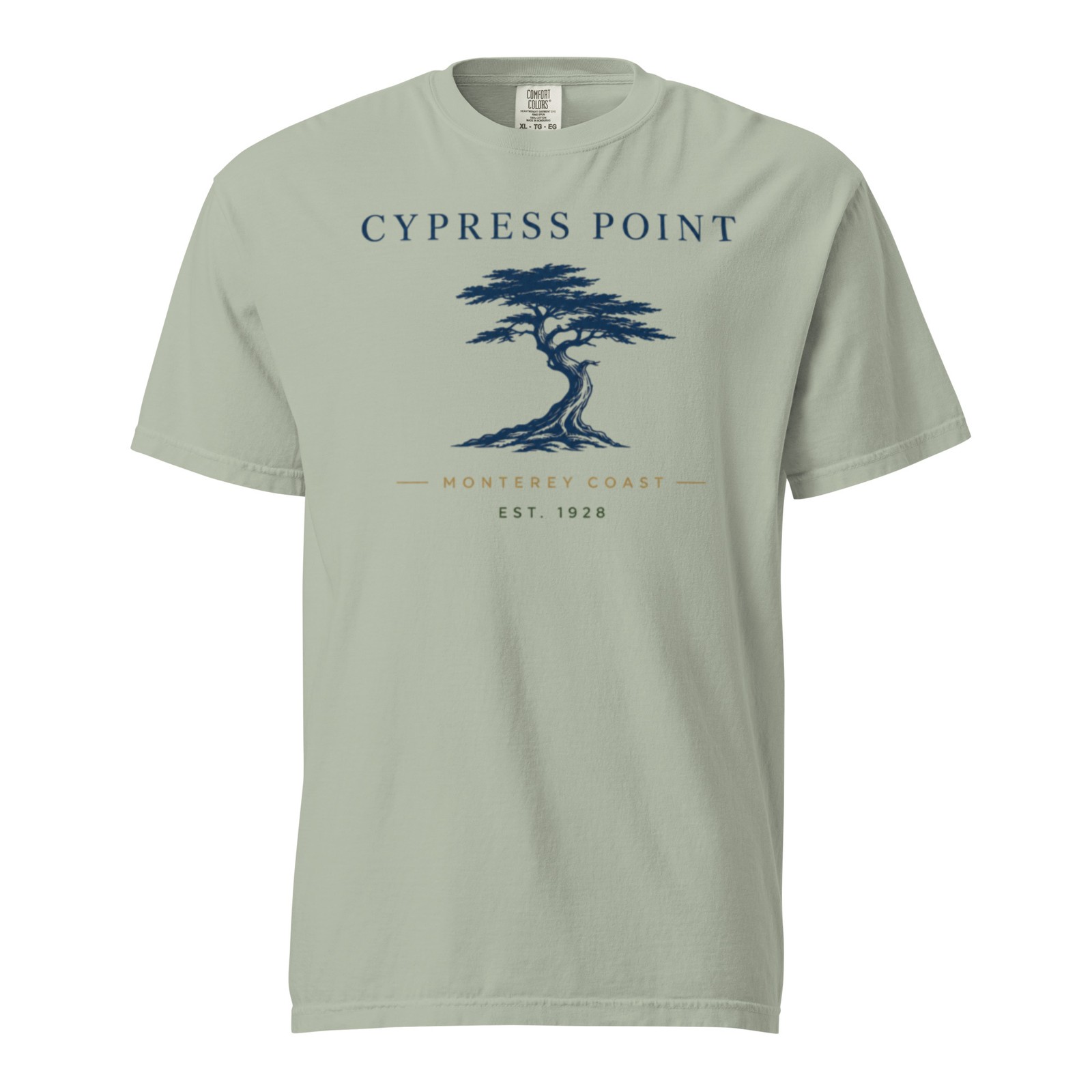 Cypress Point Golf Shirt Comfort Colors Monterey Coast Tree Tee Gift