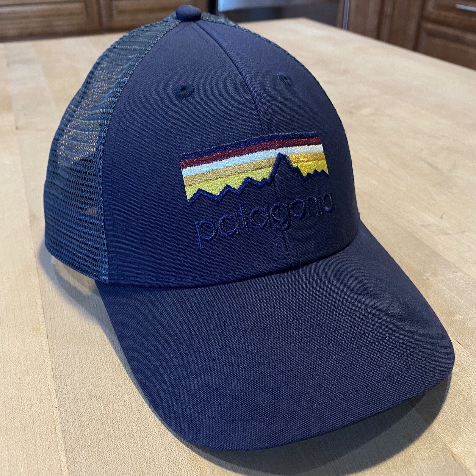 Patagonia Line Logo Lopro Trucker Hat – Mint – Smolder Blue – Fall 2015