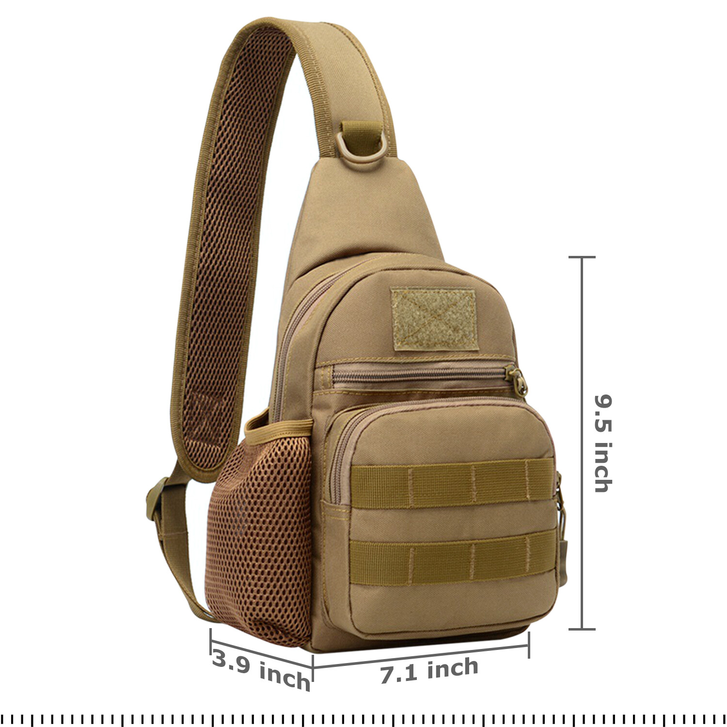 Men Outdoor Tactical Backpack Shoulder Sling Bag Chest Pack Sport Travel Hiking