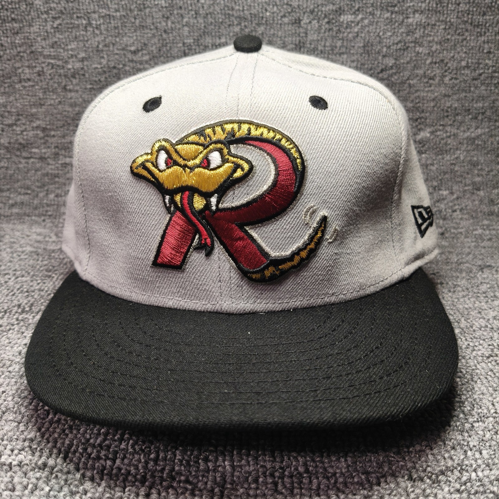 New Era 59FIFTY Fitted Baseball Cap Gray Black 7 1 4