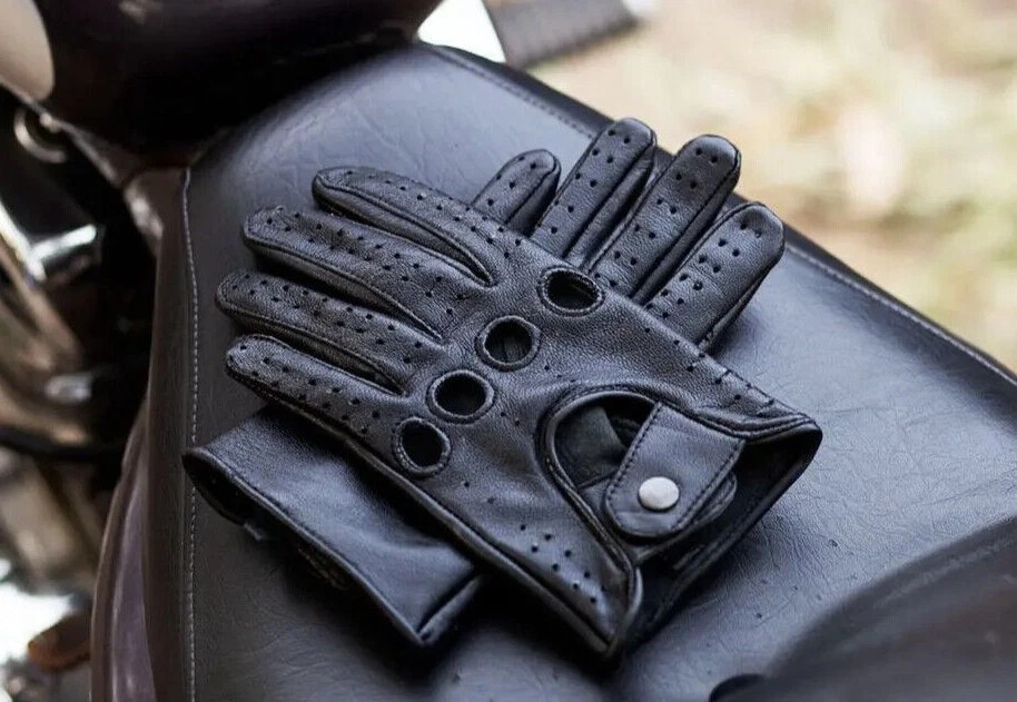 MEN’S GENUINE TOP QUALITY LEATHER DRIVING GLOVES SWIFT WEARS