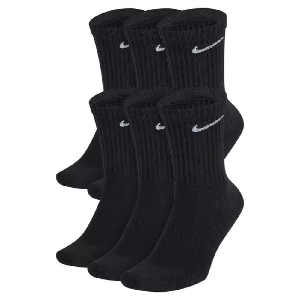 Nike Men’s Socks Dri-Fit Everyday Cushioned Athletic Fitness Crew Training Socks