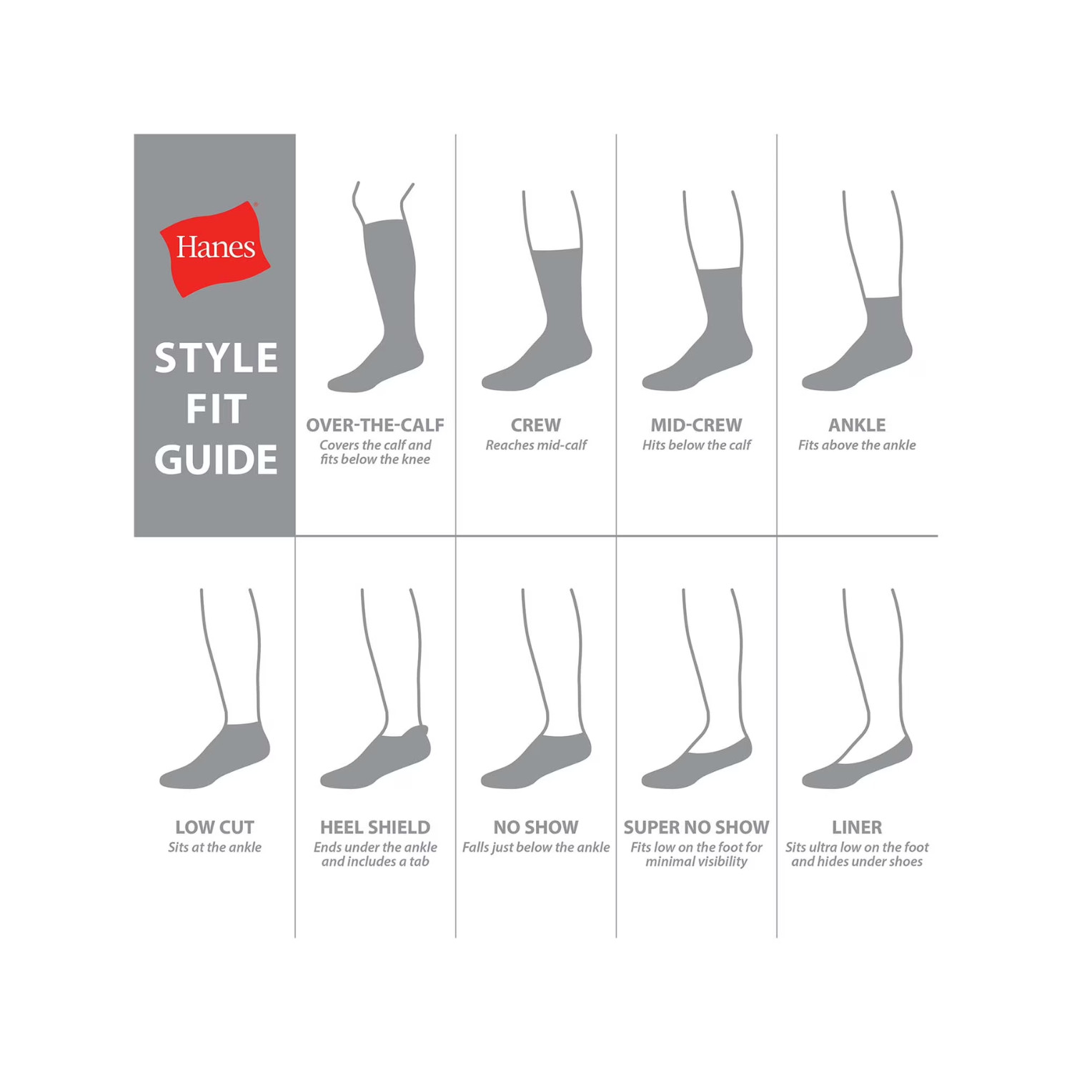 Hanes Double Tough Tube Socks for Men 12 Pack Over Calf, 6-12 Reg Size