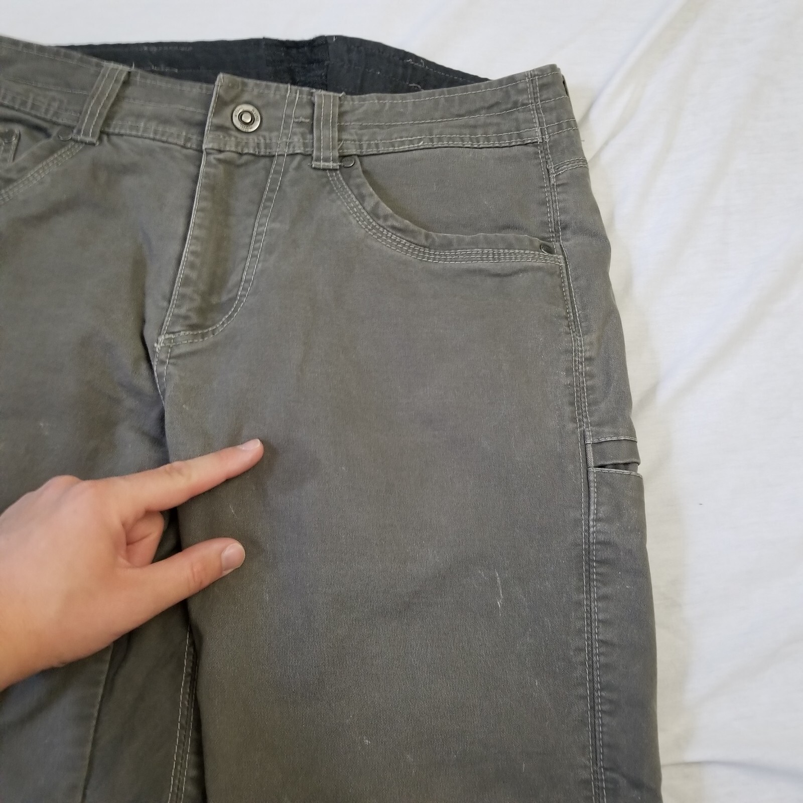 Kuhl Pants Mens 32×30 Rebel Gray Vintage Patina Day Hiking Outdoor Canvas Work