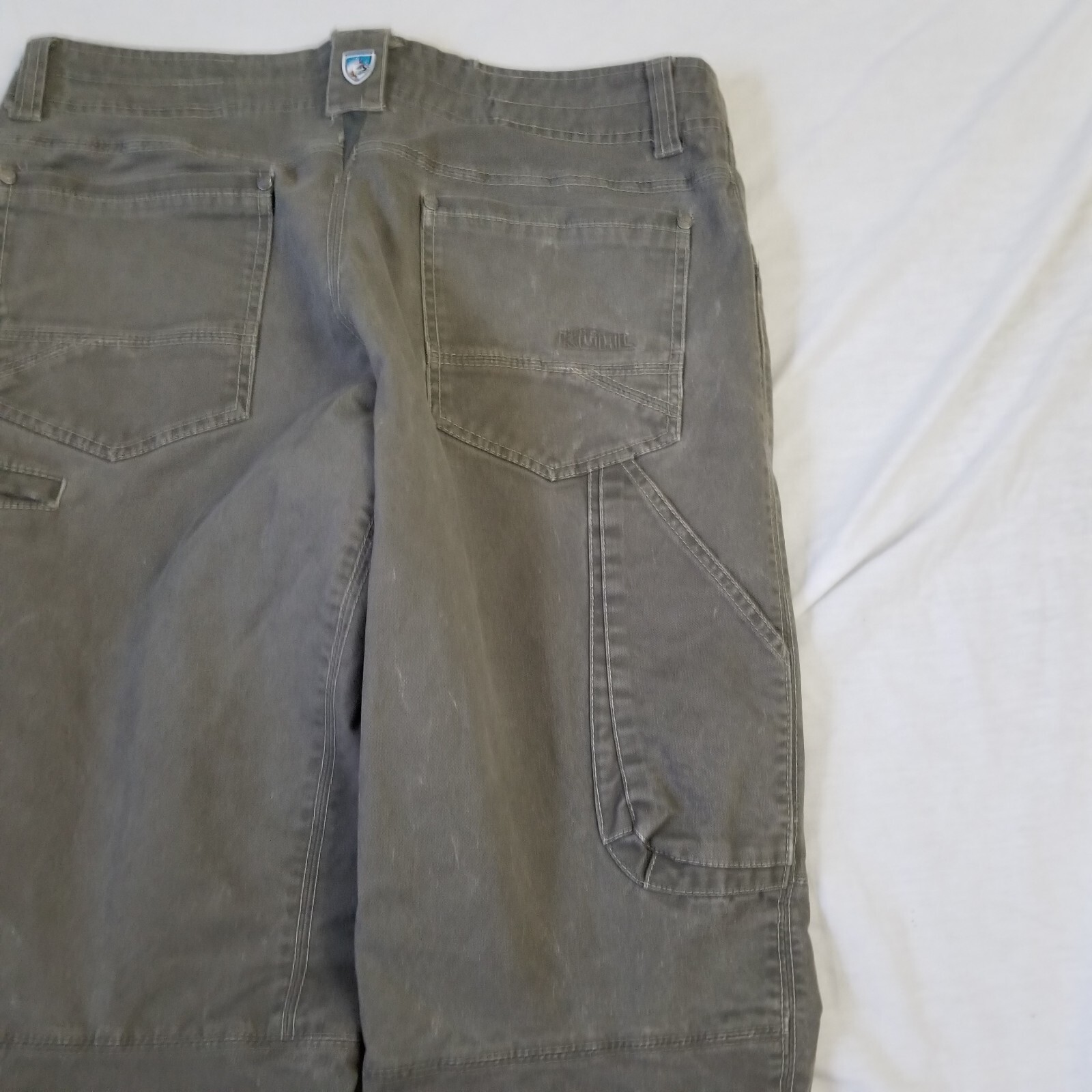 Kuhl Pants Mens 32×30 Rebel Gray Vintage Patina Day Hiking Outdoor Canvas Work