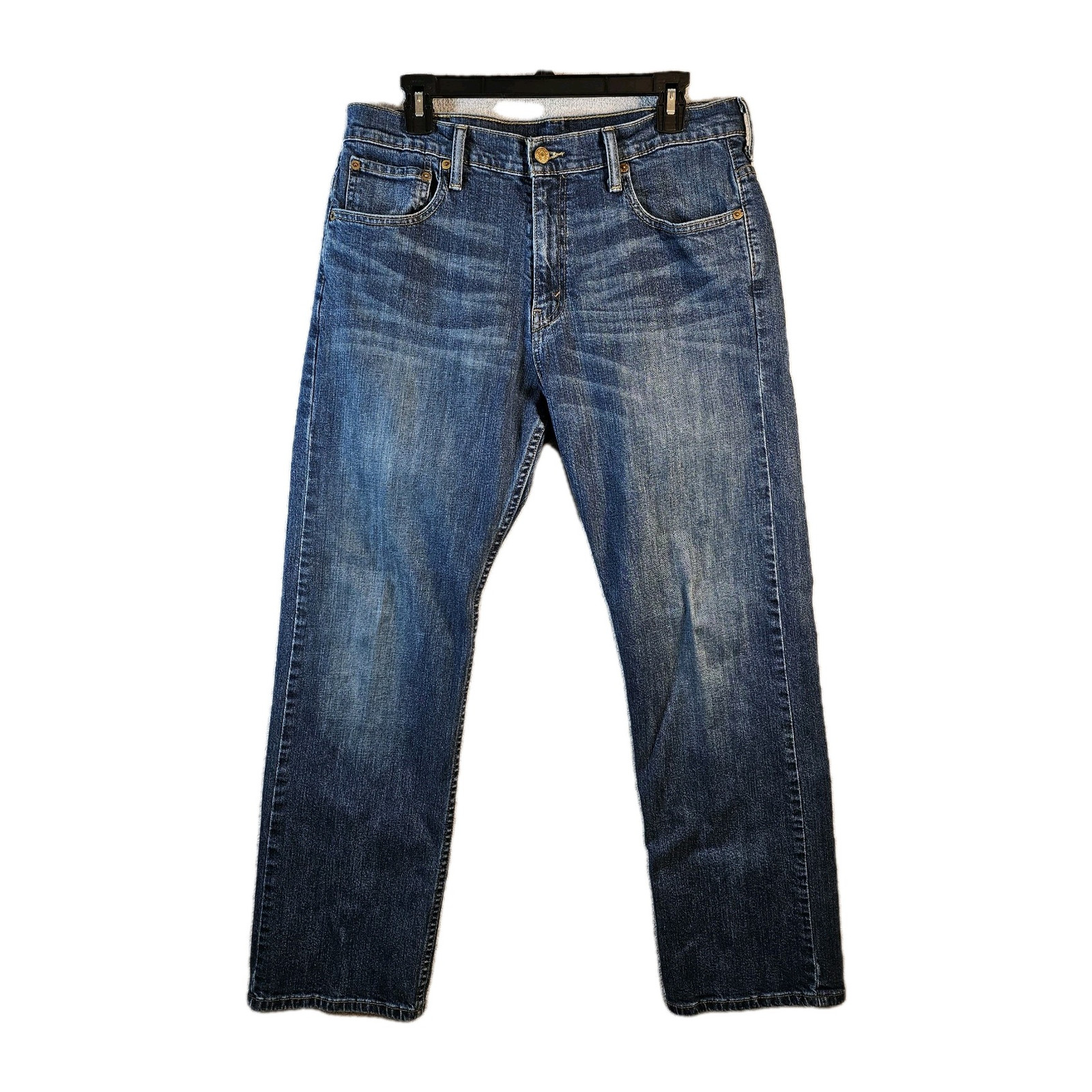 Levi’s 569 Loose Straight Fit Jeans Blue Denim Meas. 35×30 (Tagged as 32×32)