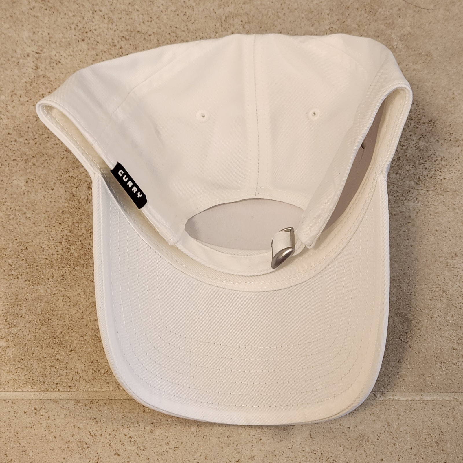 Under Armour UA Steph Curry Adjustable Hat Cap Stephen Curry White Black Logo