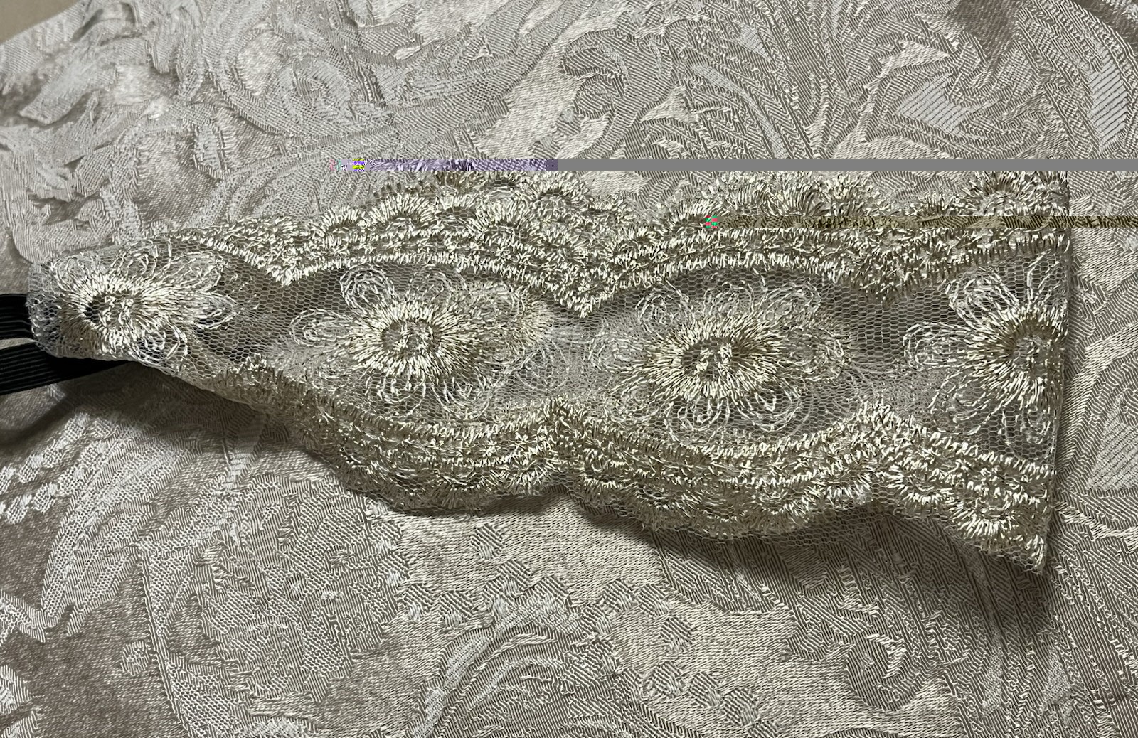 Women Lace Headband Stretch Hairband Elegant Wide Headwrap