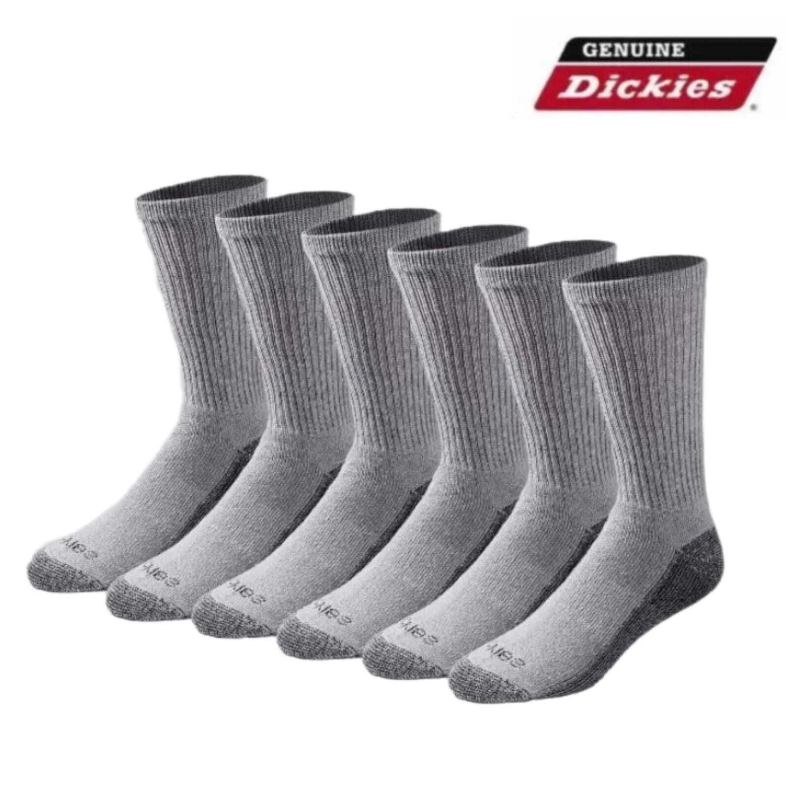 Dickies 12 Pair Crew Work Socks Dri-Tech Mens Extra Thick Reinforced Size 10-13