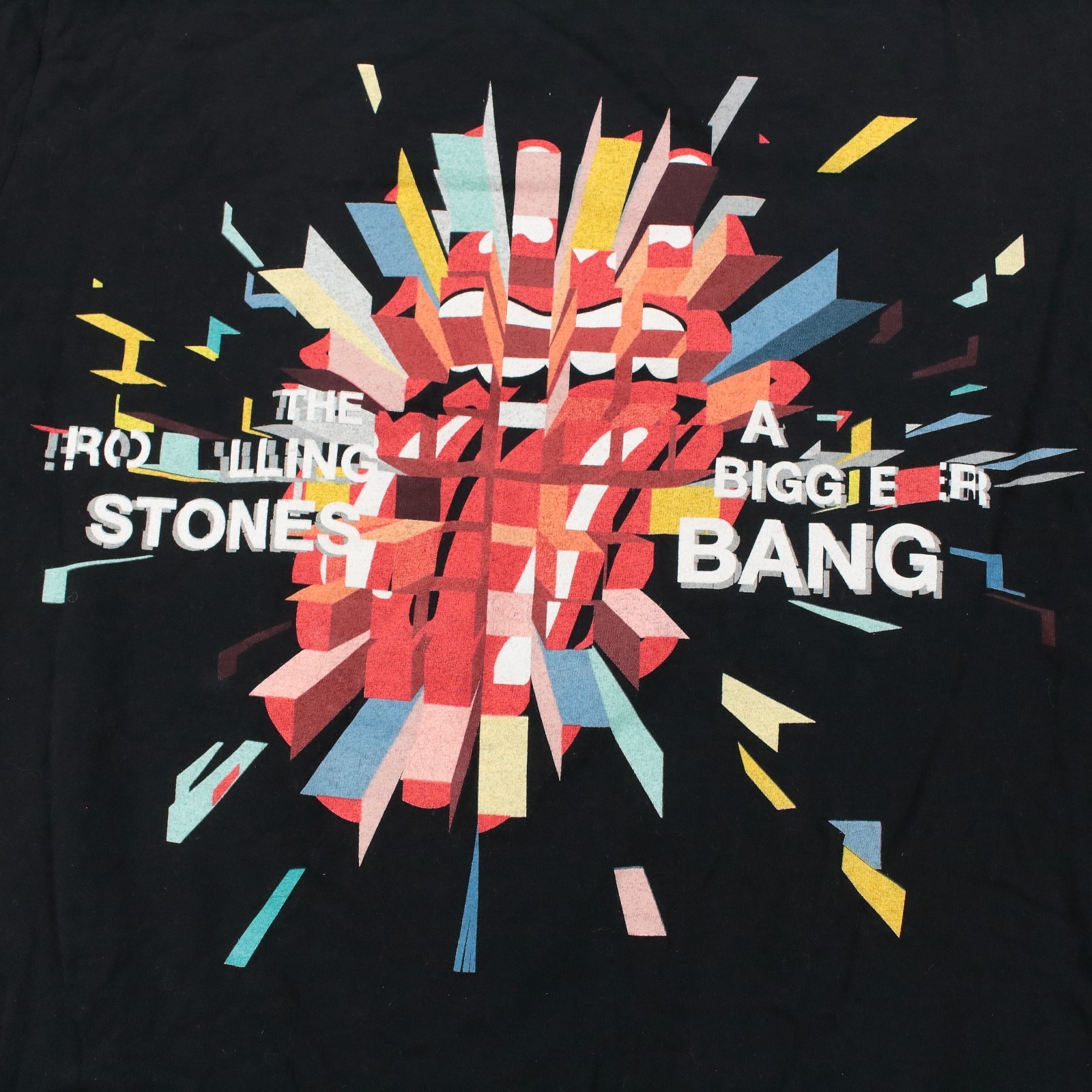 vtg y2k THE ROLLING STONES A Bigger Band 2006 Tour concert tee t-shirt MEDIUM