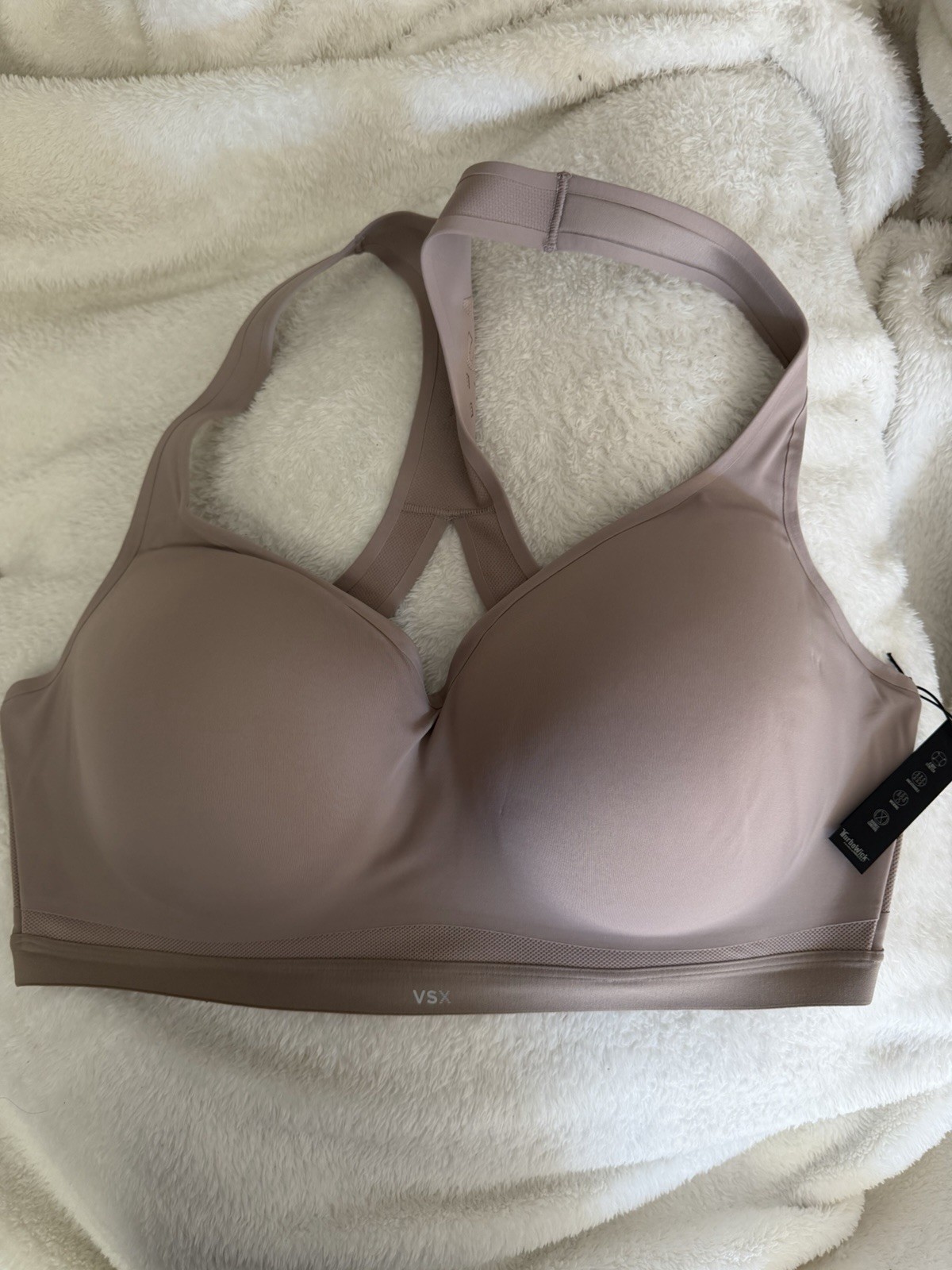 Incredible max Victoria secret VSX high support molded sports bra Sand 40DDD NWT