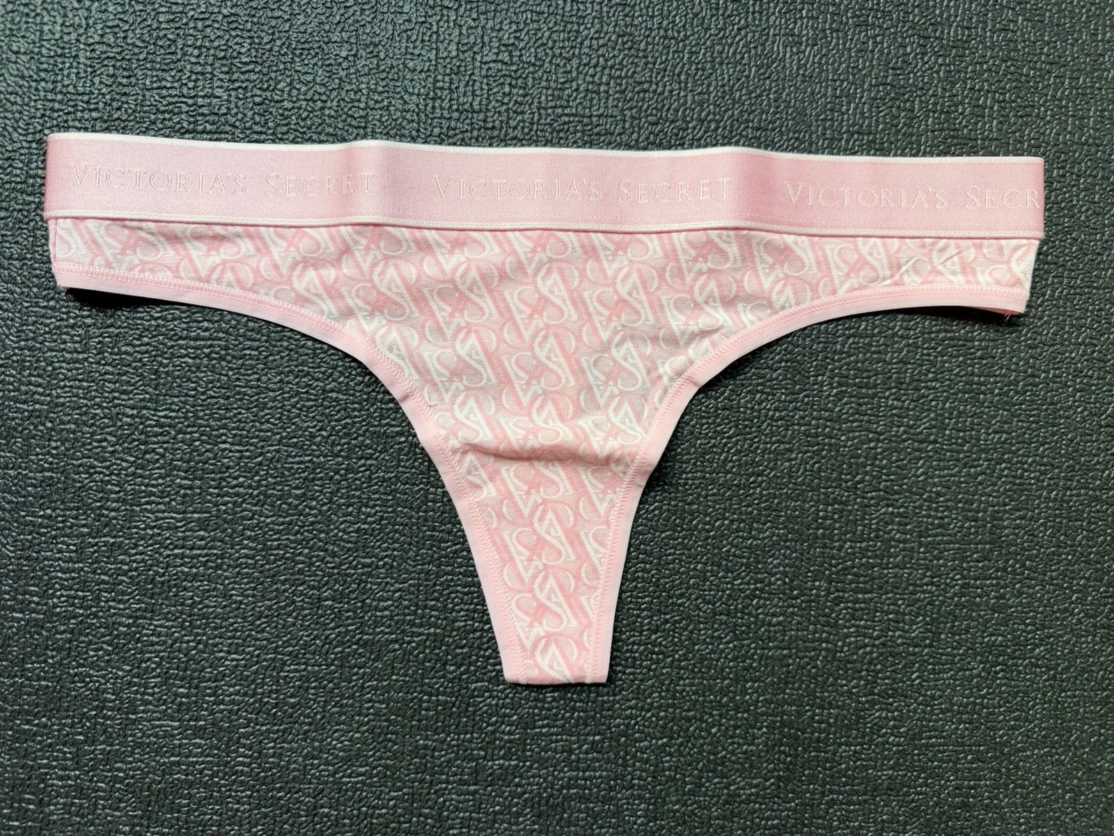 5-Pack Victoria’s Secret sz M Logo Cotton Thong String Panty Bundle Lot Set