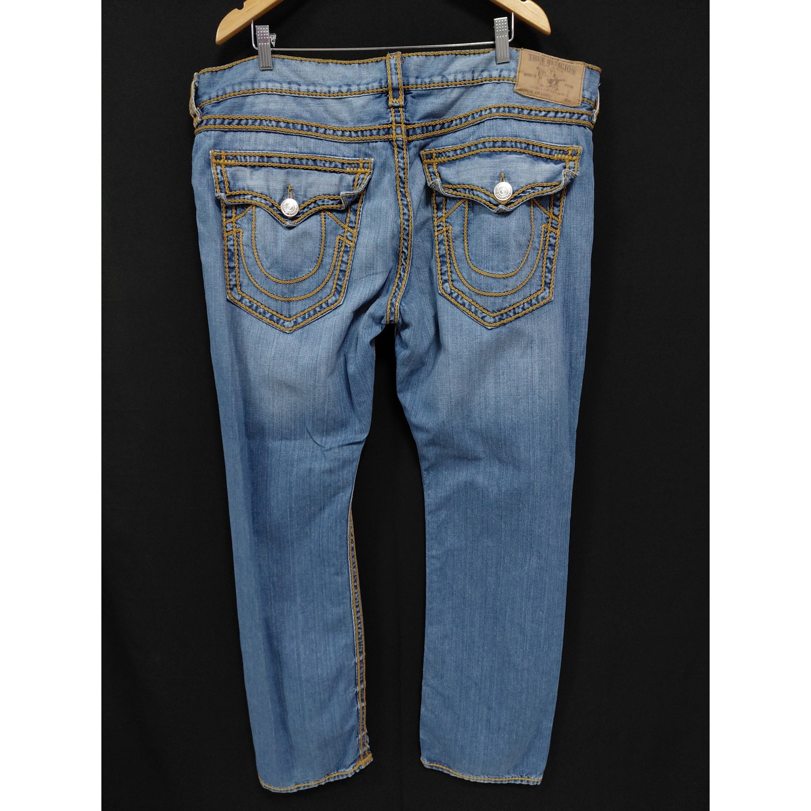 True Religion Blue Jeans Mid (10-12 in) Regular Denim Size 42