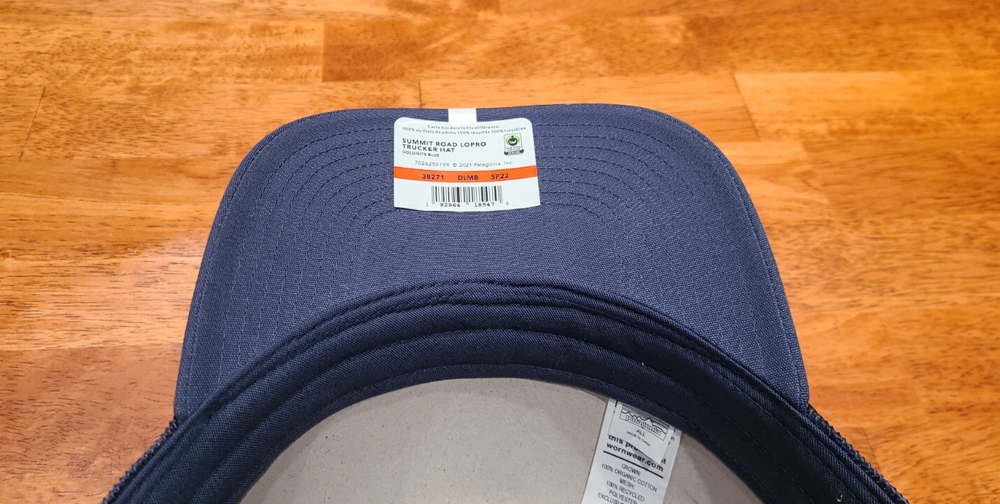 New! Patagonia Summit Road LoPro Trucker Hat Dolomite Blue Snapback Unisex