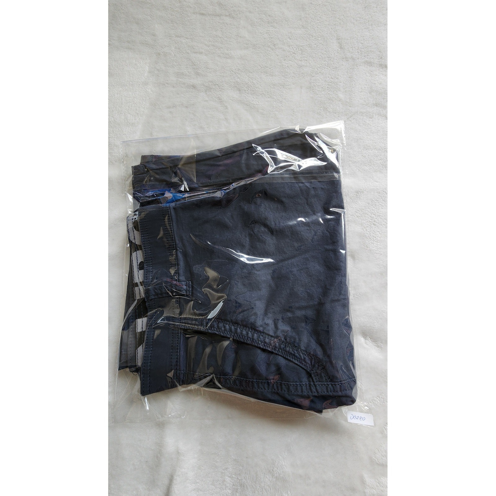Iron Co Cargo Shorts 34 Blue Utility Military Cotton Stretch Y2K Pocket Shorts