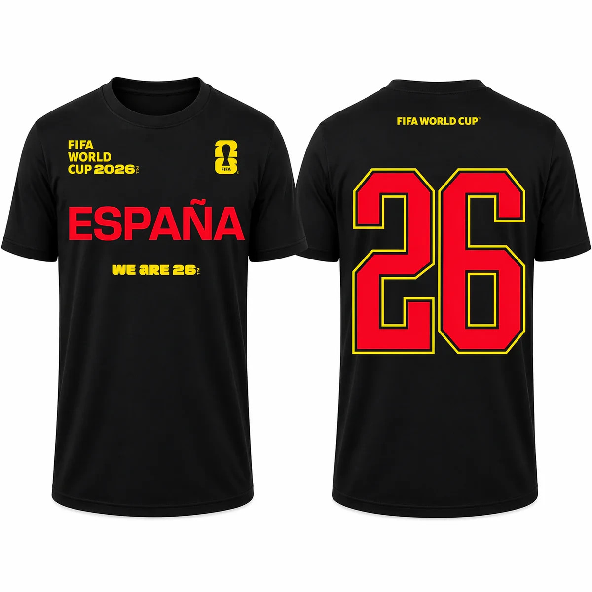 FIFA World Cup 2026 España Shirt – Official “We Are 26” Team Spain T-Shirt