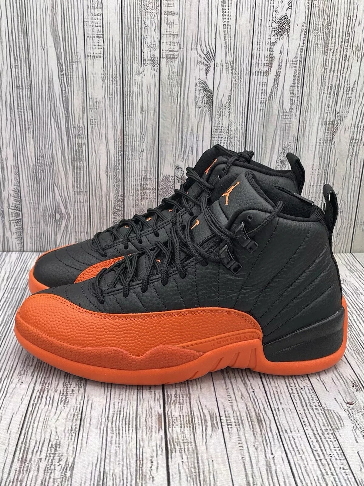 Size 9-13 Nike Air Jordan 12 Brilliant Orange Basketball Mens Shoes